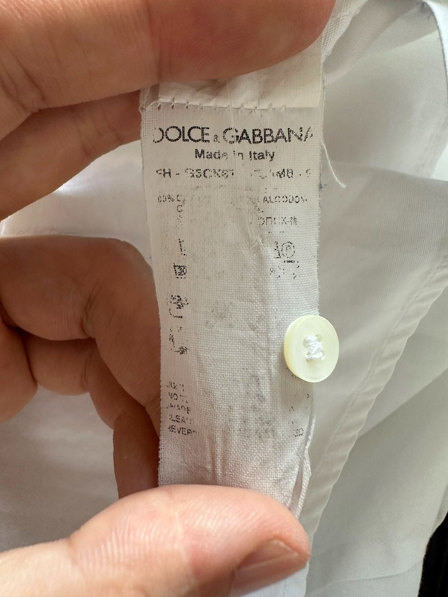 Dolce & Gabbana DG Men's Runway White Shirt Size US XXS / EU 40 - 5 Thumbnail