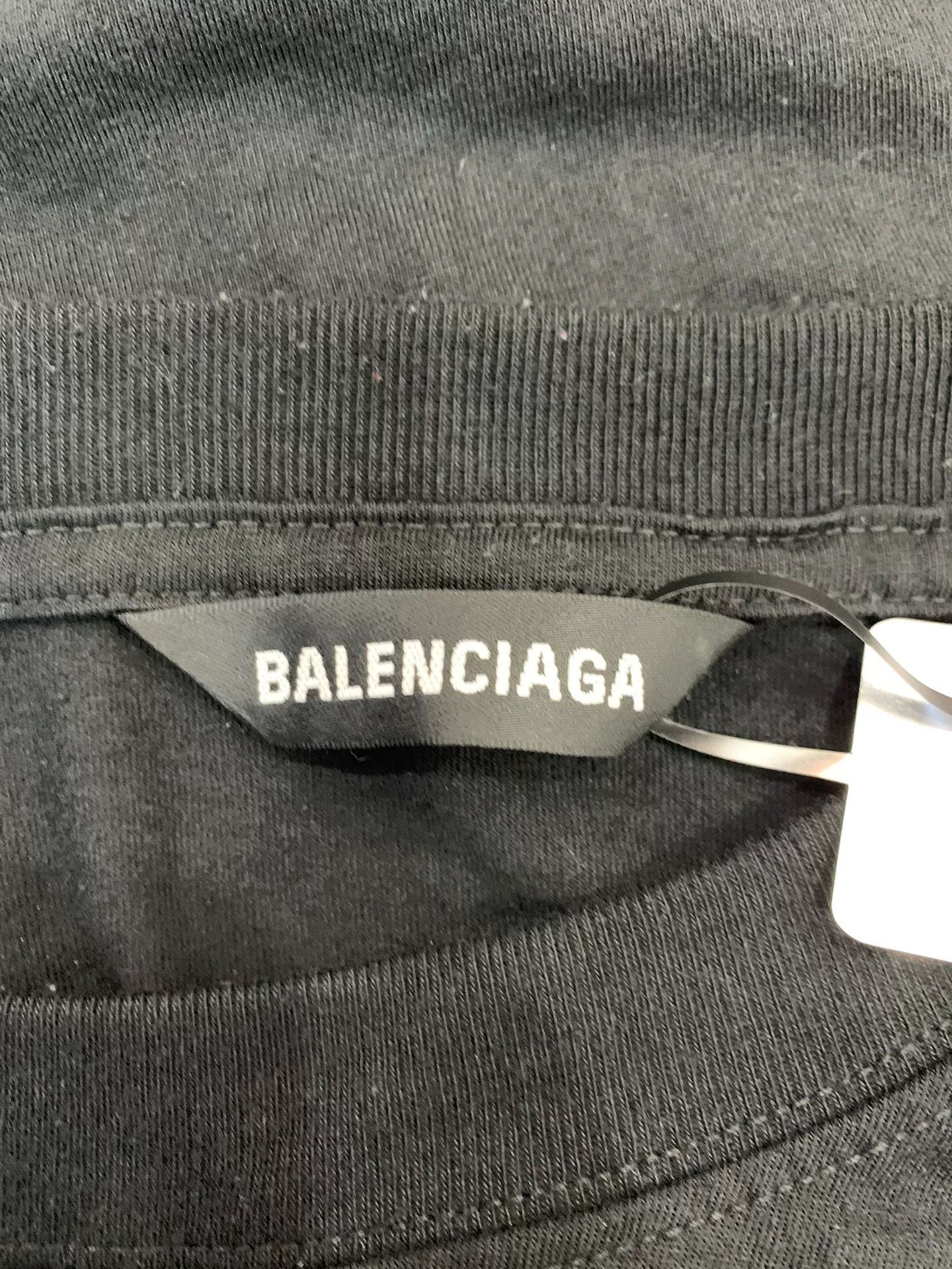 Balenciaga Balenciaga Double B Print Black Crew Neck Tee L Size US L / EU 52-54 / 3 - 5 Thumbnail