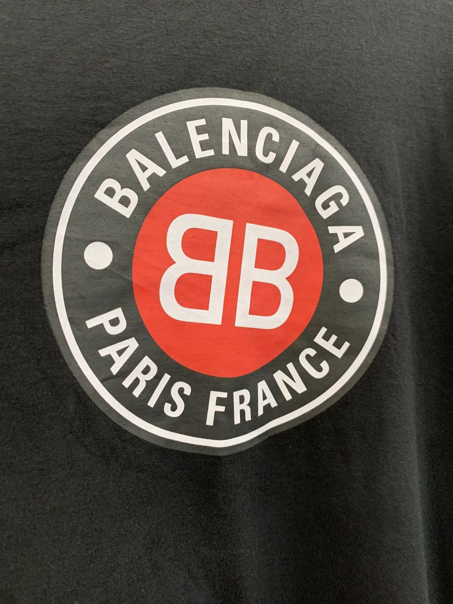 Balenciaga Balenciaga Double B Print Black Crew Neck Tee L Size US L / EU 52-54 / 3 - 4 Thumbnail