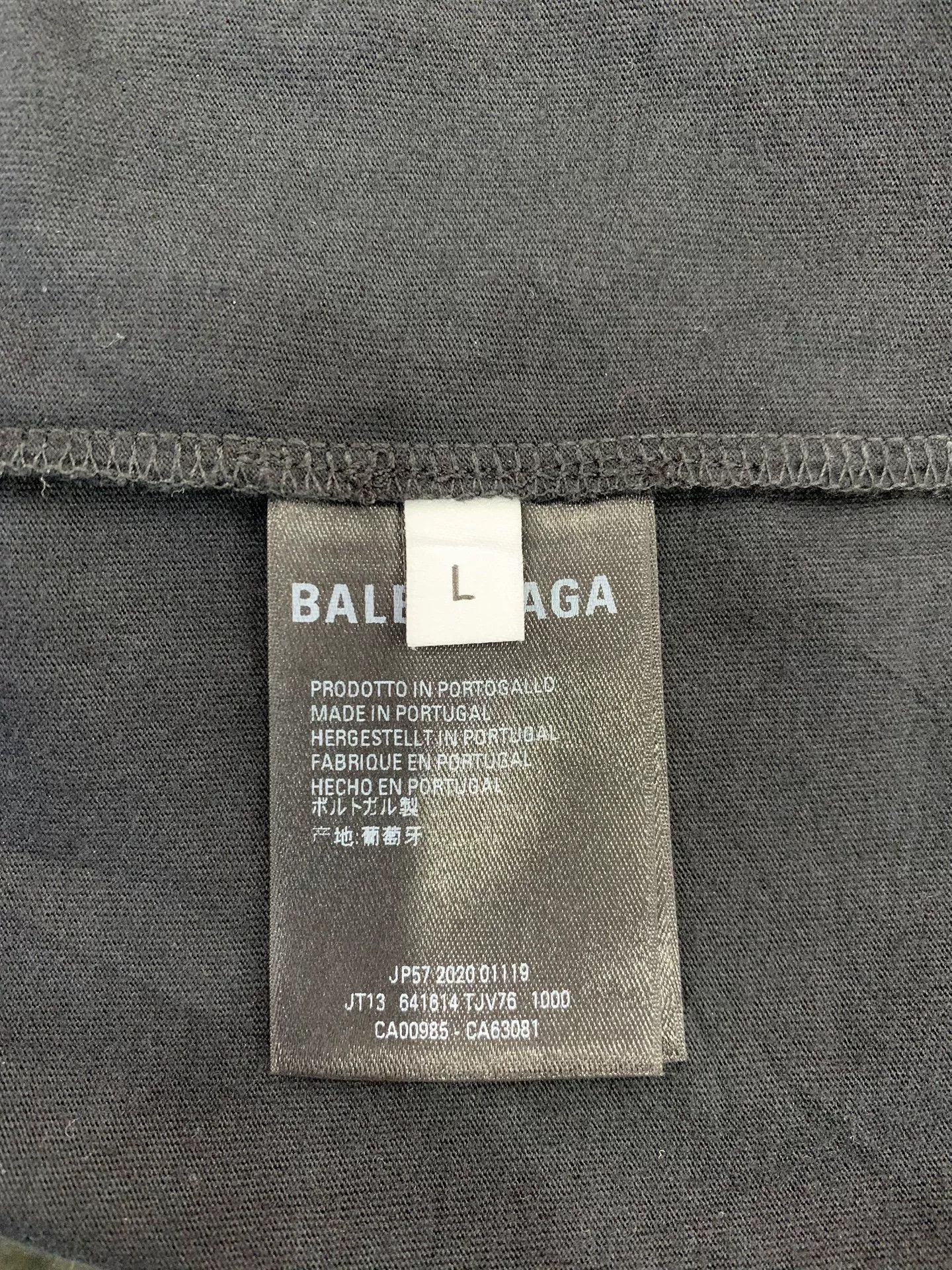 Balenciaga Balenciaga Double B Print Black Crew Neck Tee L Size US L / EU 52-54 / 3 - 6 Thumbnail