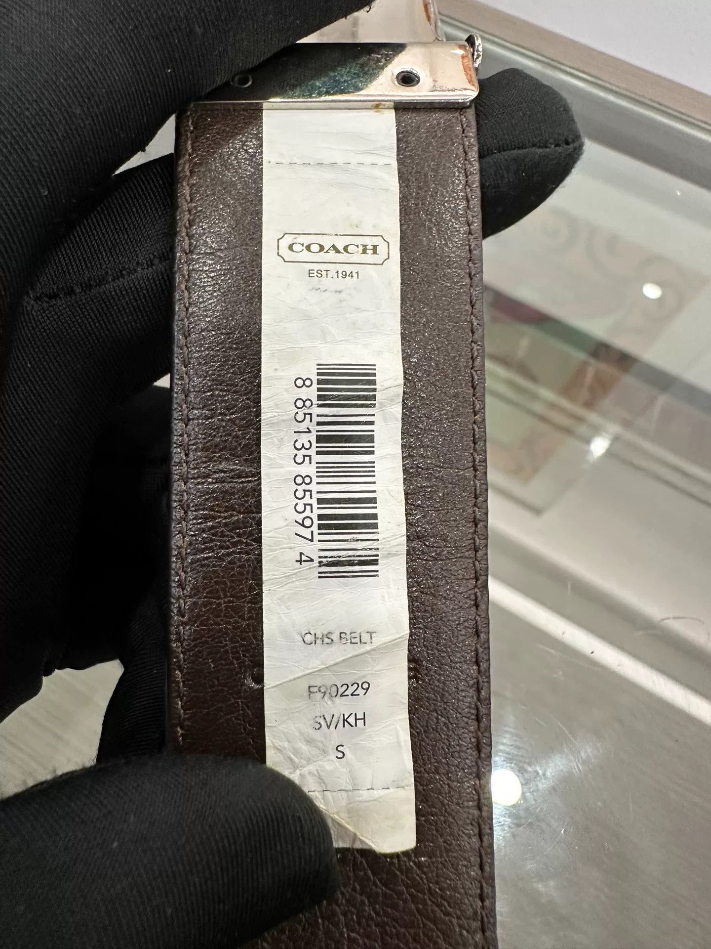 Coach Coach Classic Logo Canvas Leather Trim Belt Size ONE SIZE - 7 Thumbnail