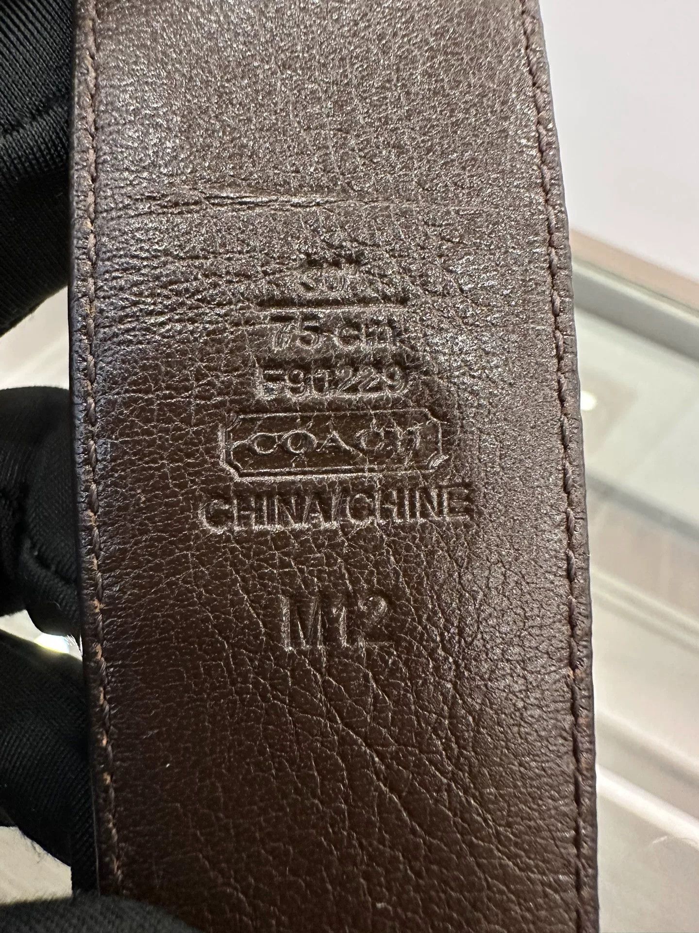 Coach Coach Classic Logo Canvas Leather Trim Belt Size ONE SIZE - 6 Thumbnail