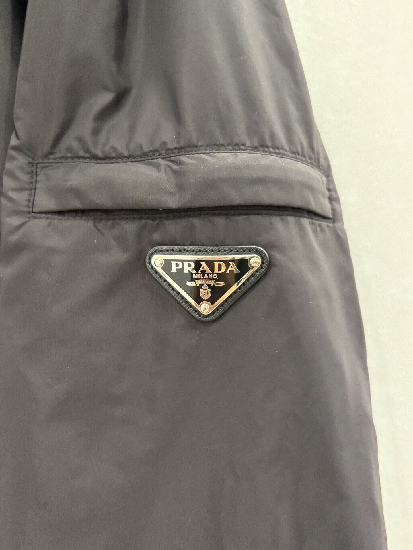 Prada Prada Men's Black Triangle Logo Jacket Size US L / EU 52-54 / 3 - 4 Thumbnail
