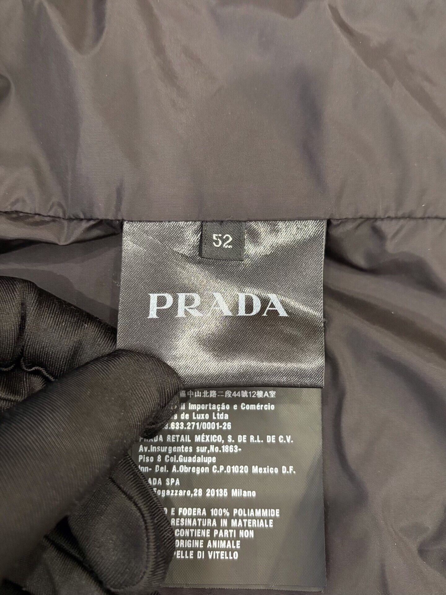 Prada Prada Men's Black Triangle Logo Jacket Size US L / EU 52-54 / 3 - 6 Thumbnail