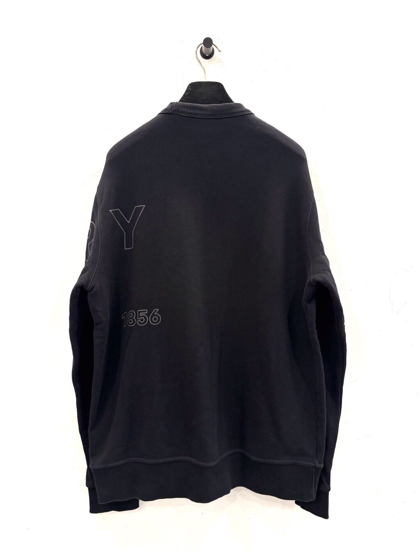 Burberry Burberry Men's Black Logo Long-Sleeve Sweatshirt Size US S / EU 44-46 / 1 - 3 Thumbnail
