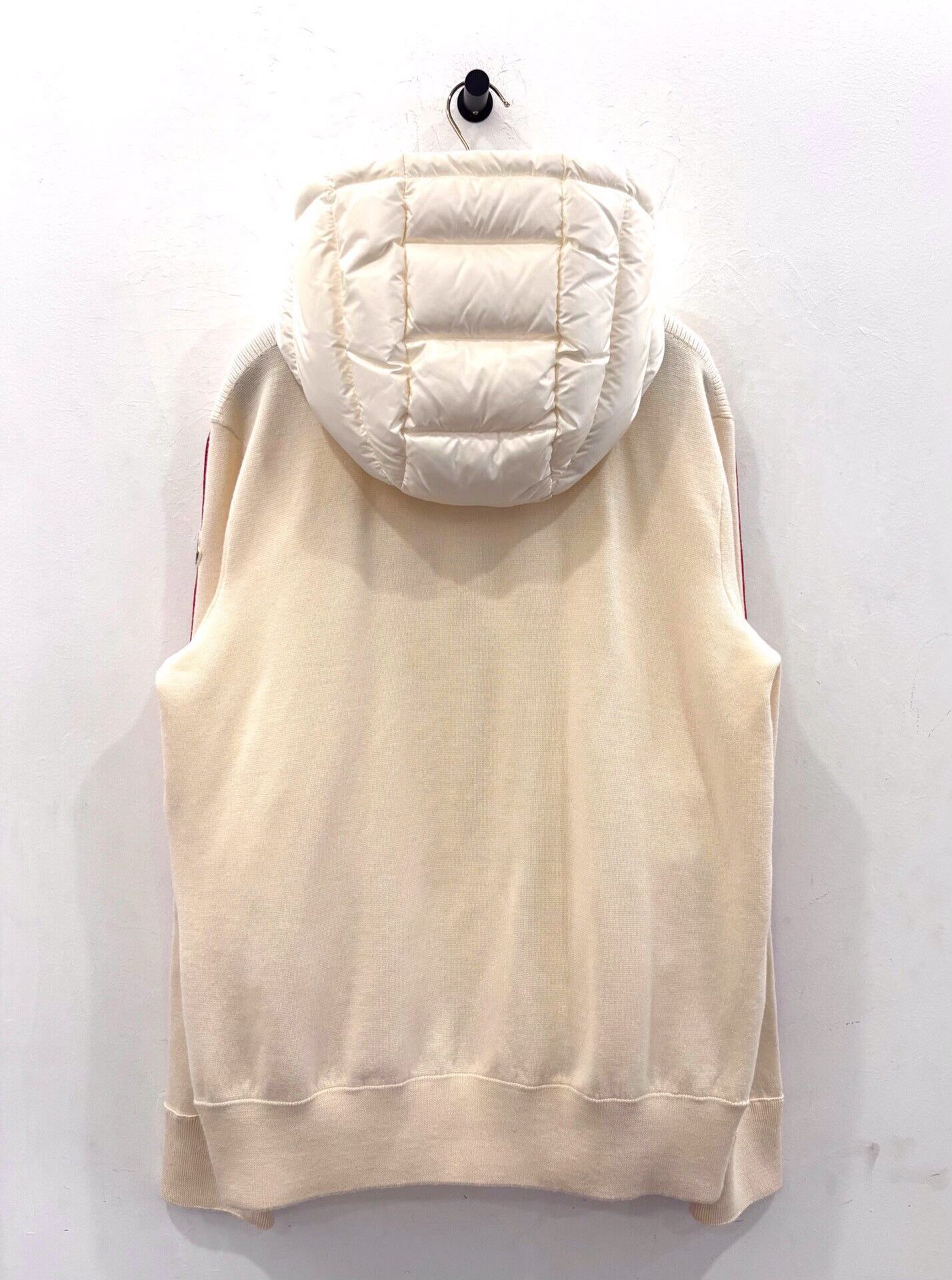 Moncler Moncler Men's White Knit Padded Jacket Size US XL / EU 56 / 4 - 3 Thumbnail