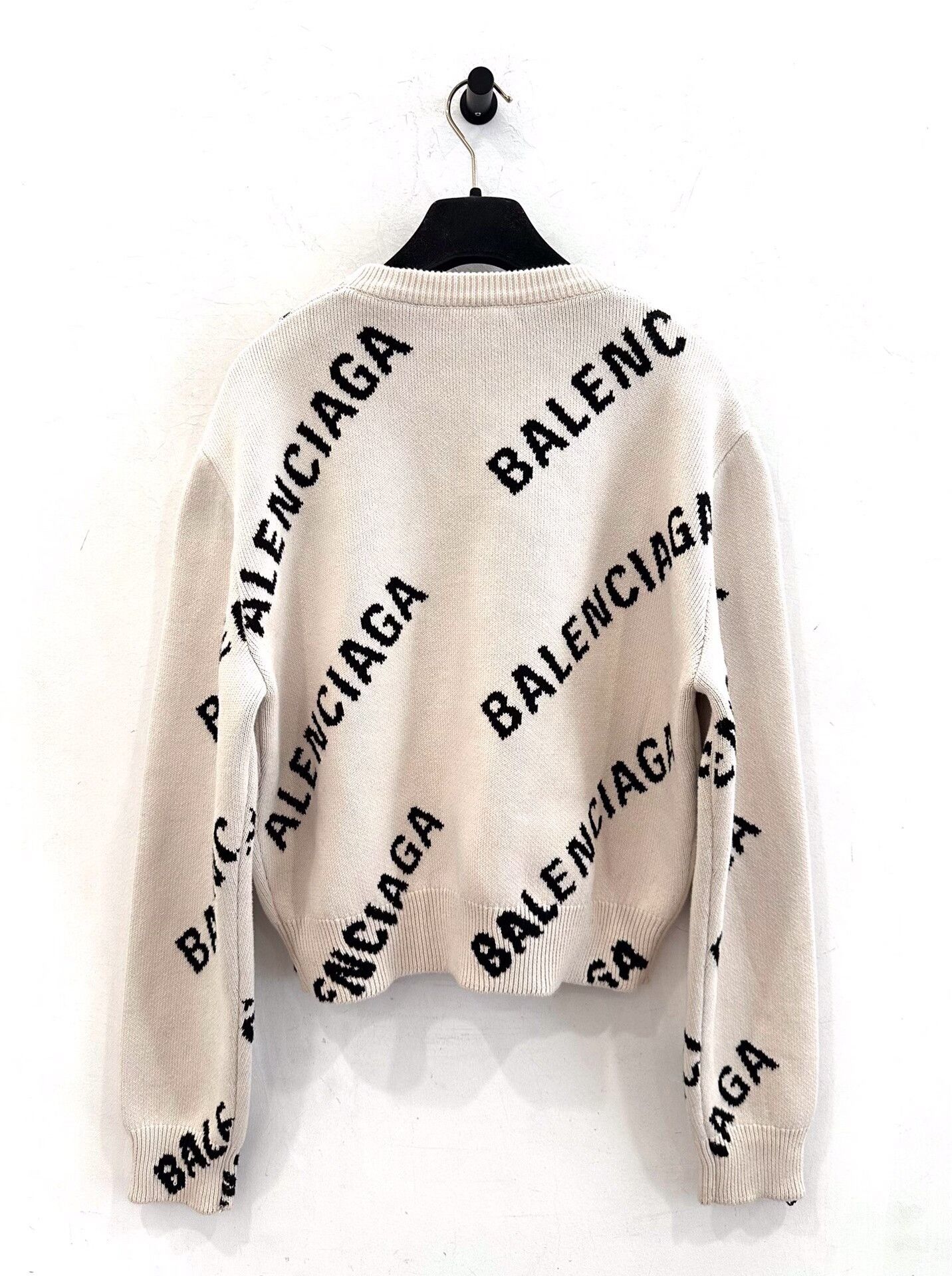 Balenciaga Balenciaga Women's Logo Print Sweater Size S / US 4 / IT 40 - 3 Thumbnail
