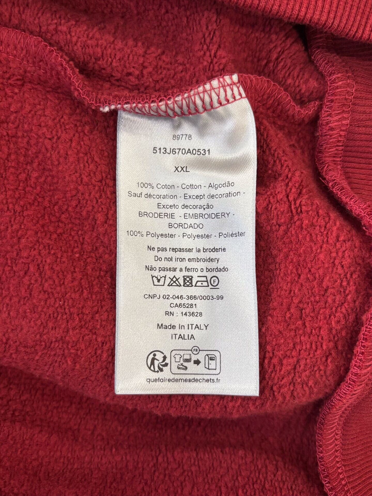 Dior Dior Men's Long-Sleeve Sweatshirt Size US XXL / EU 58 / 5 - 6 Thumbnail
