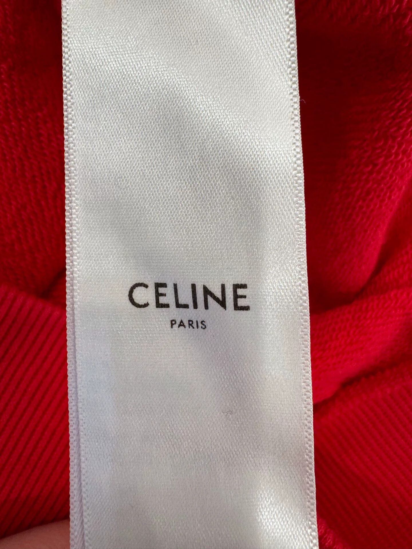 Celine Celine Teiomphe Logo Red Casual Sweatshirt Size S / US 4 / IT 40 - 7 Thumbnail