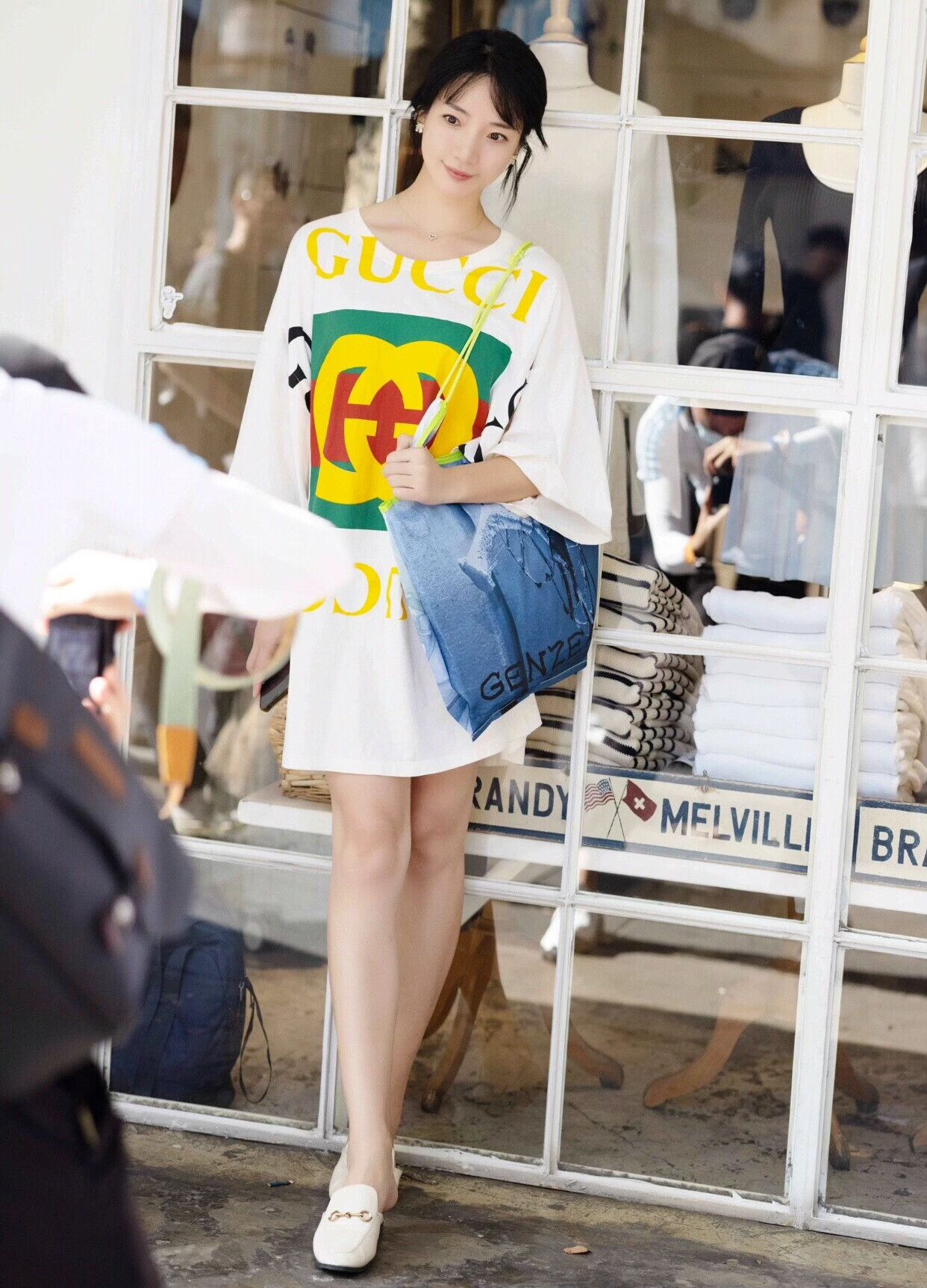 Gucci Gucci Double G Logo White Short-Sleeve Tee Size US M / EU 48-50 / 2 - 2 Thumbnail