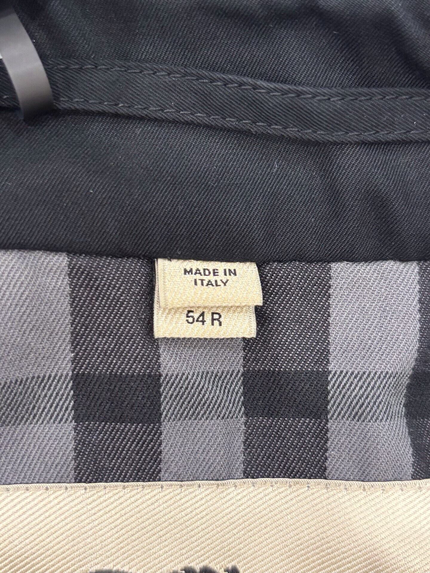 Burberry Burberry London Black Check Logo Men's Trench Coat Size US L / EU 52-54 / 3 - 6 Thumbnail