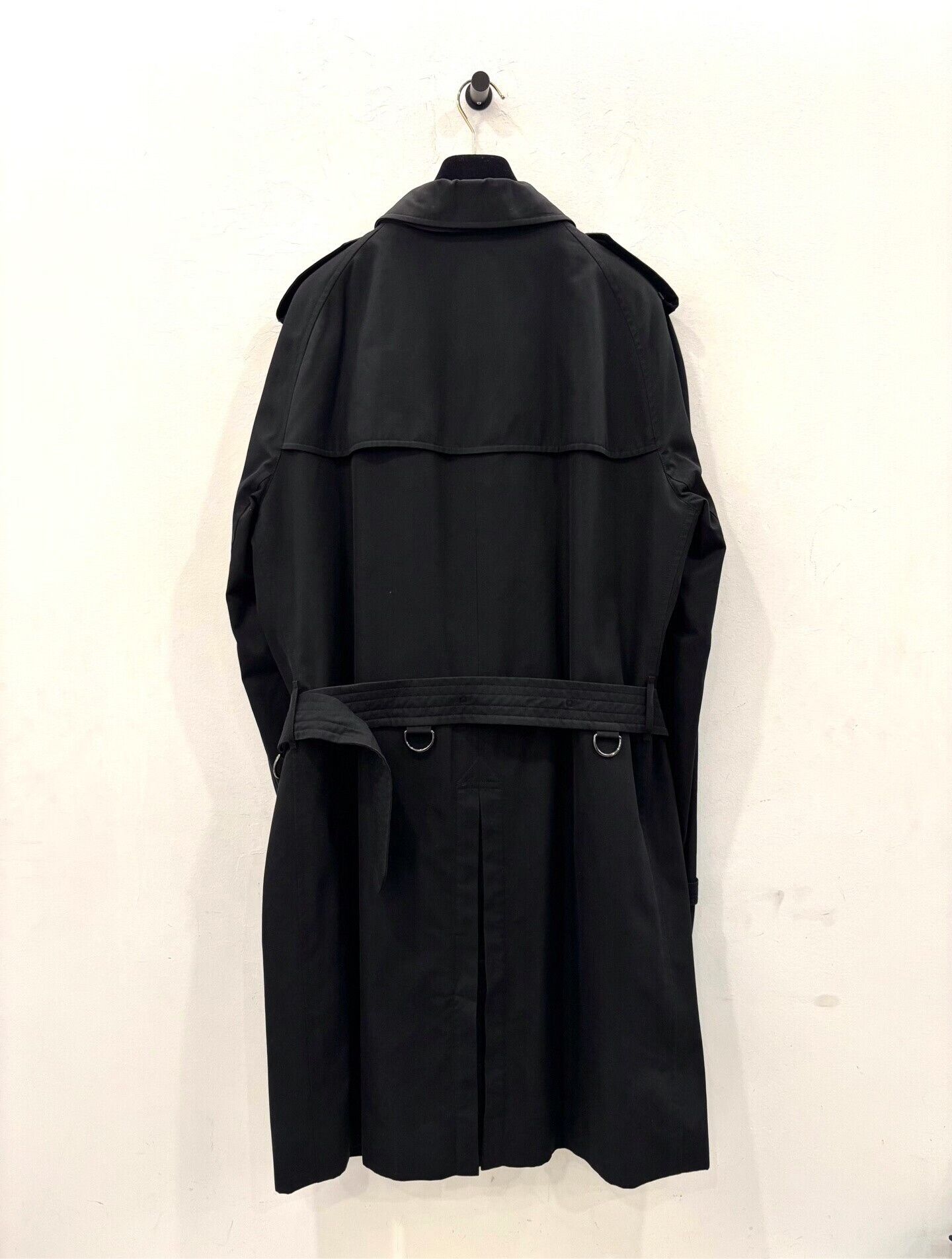 Burberry Burberry London Black Check Logo Men's Trench Coat Size US L / EU 52-54 / 3 - 3 Thumbnail