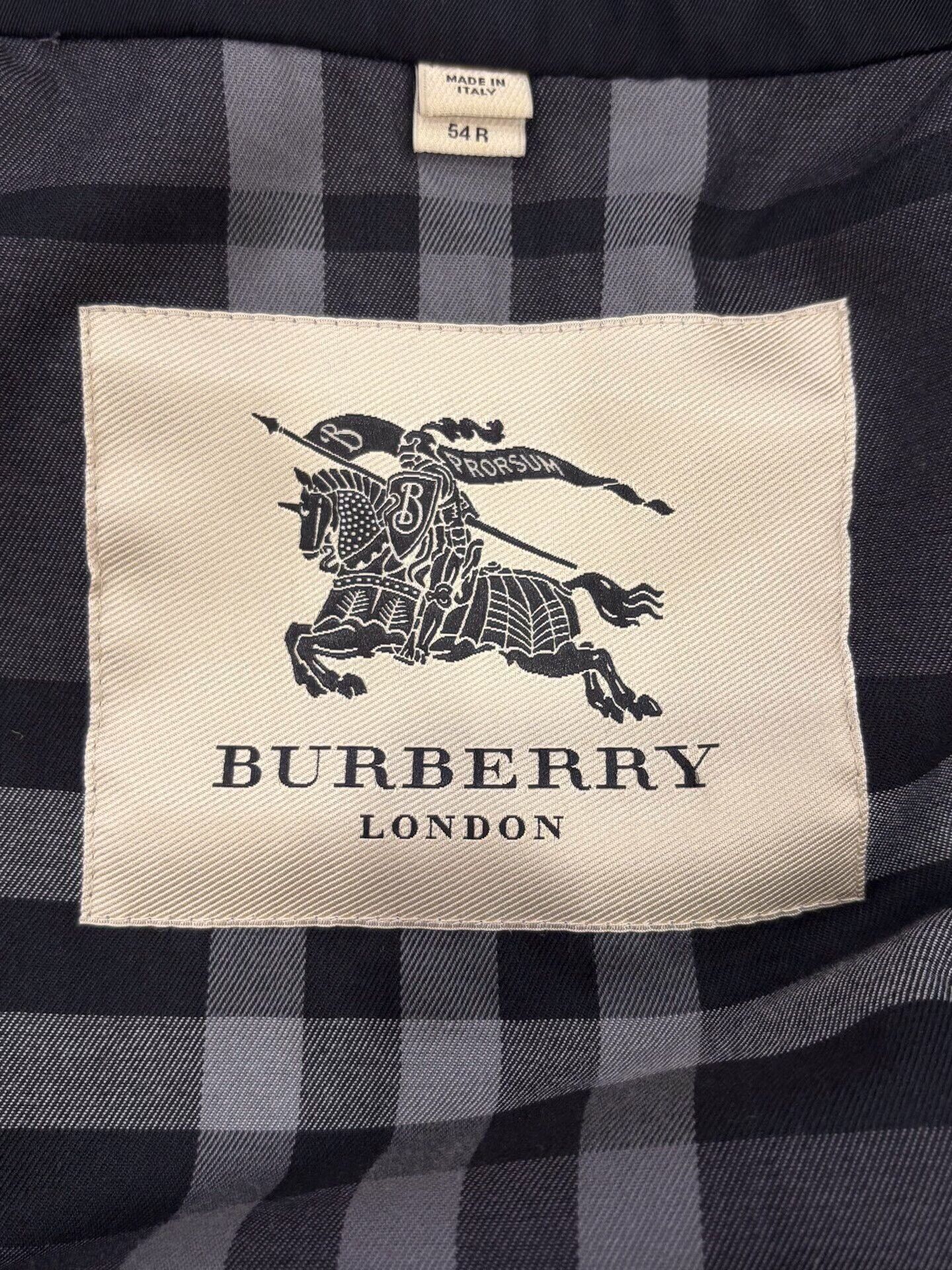 Burberry Burberry London Black Check Logo Men's Trench Coat Size US L / EU 52-54 / 3 - 5 Thumbnail