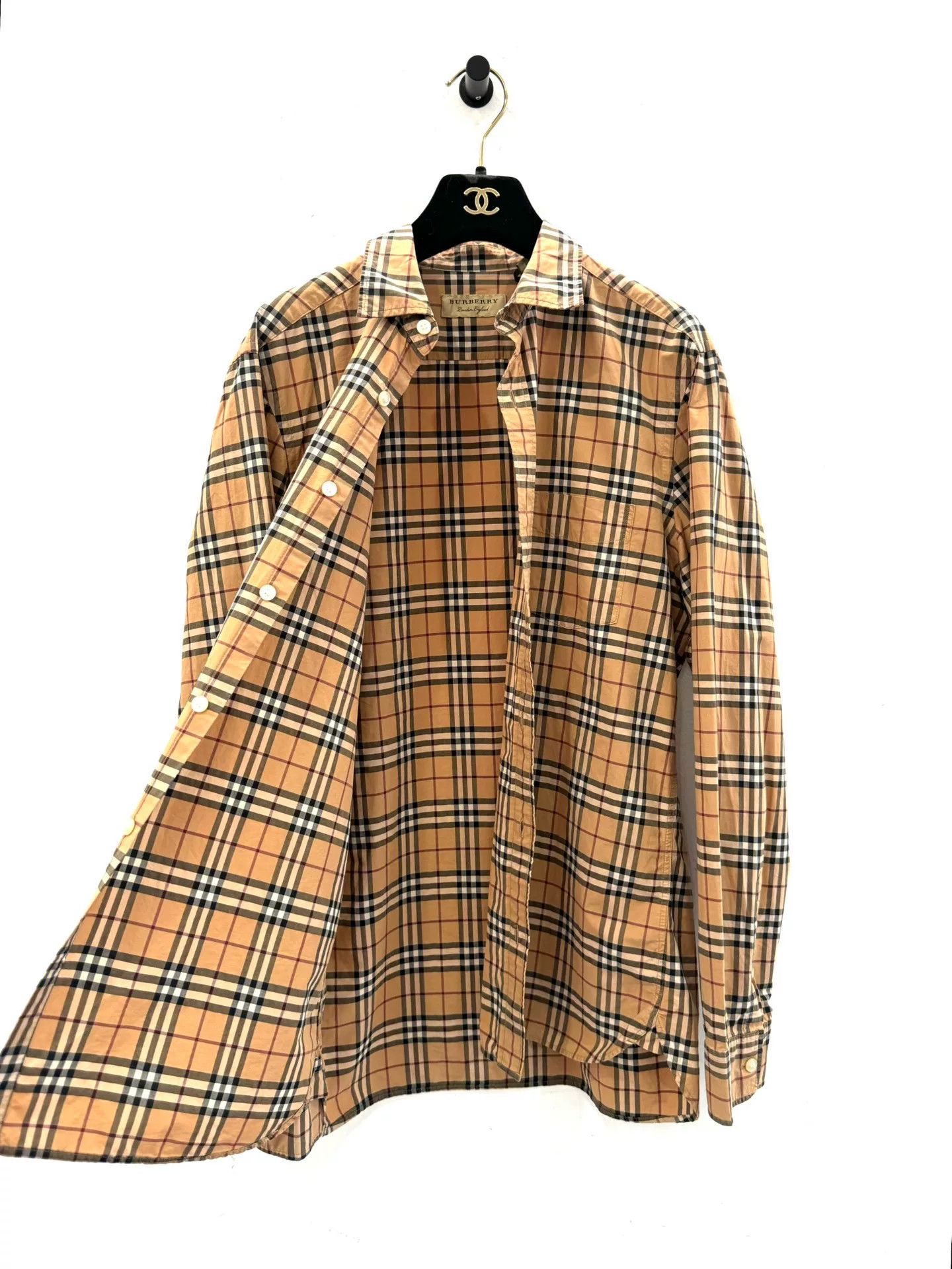 Burberry Burberry Brown Check Men's Shirt Size US M / EU 48-50 / 2 - 3 Thumbnail