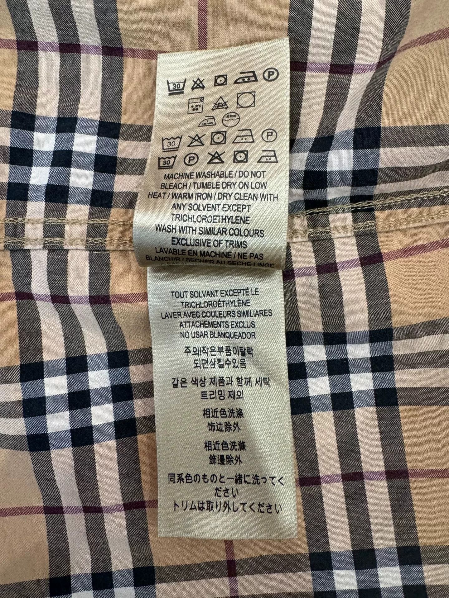 Burberry Burberry Brown Check Men's Shirt Size US M / EU 48-50 / 2 - 8 Thumbnail
