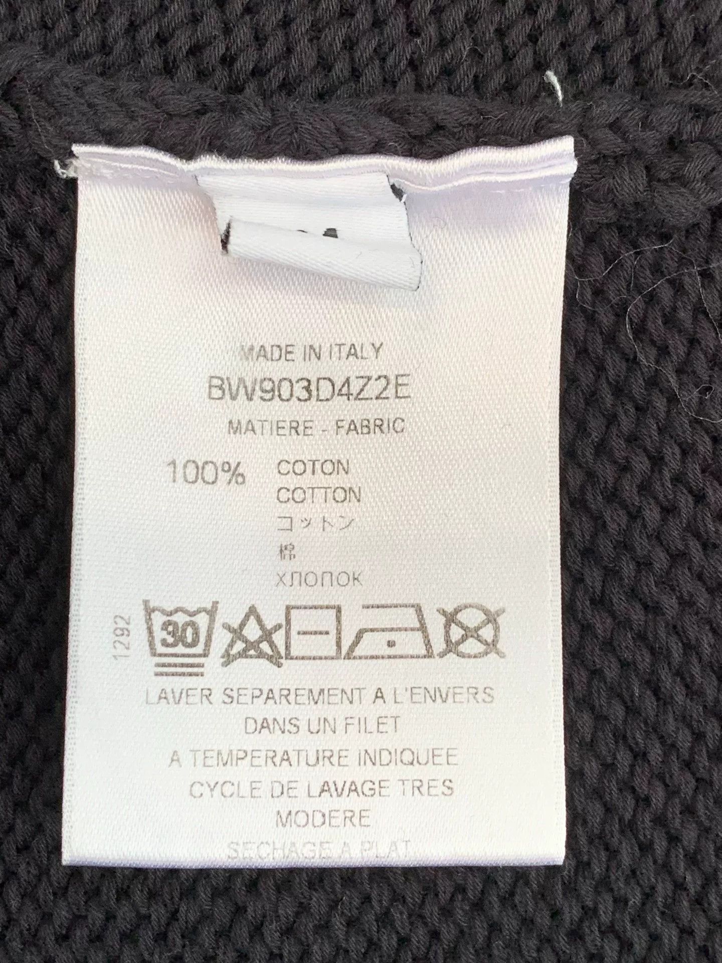 Givenchy Givenchy Black Distressed Logo Knit Sweater Size US M / EU 48-50 / 2 - 7 Thumbnail