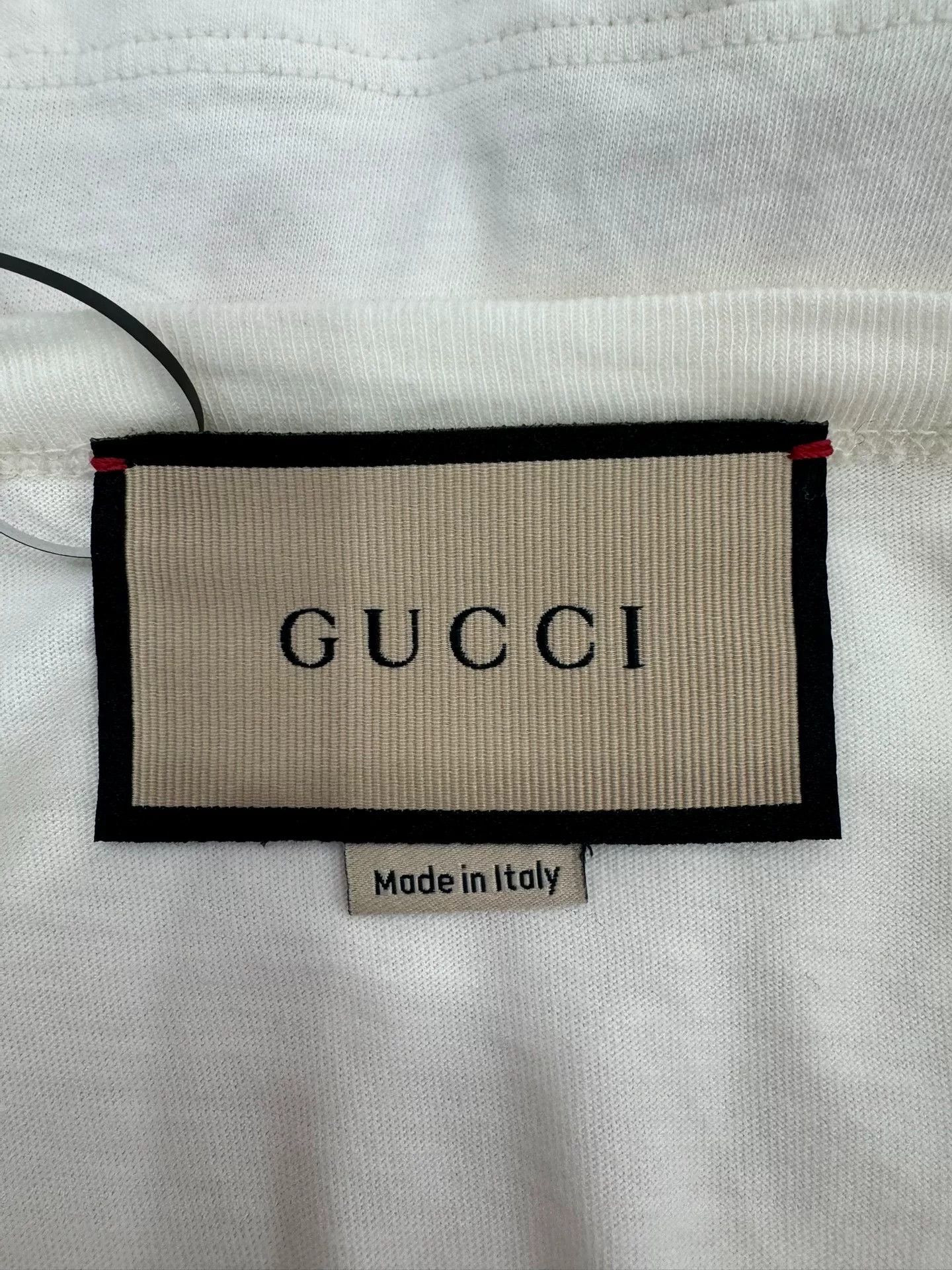 Gucci Gucci 1921 Letter Print Women's White Tee Size M / US 6-8 / IT 42-44 - 5 Thumbnail