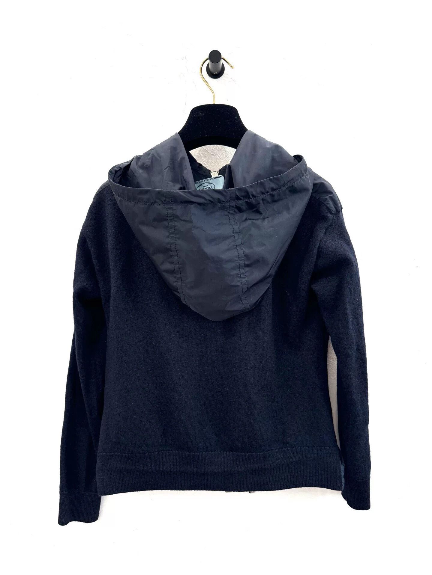 Prada Prada Women's Dark Blue Wool Jacket Size S / US 4 / IT 40 - 2 Thumbnail