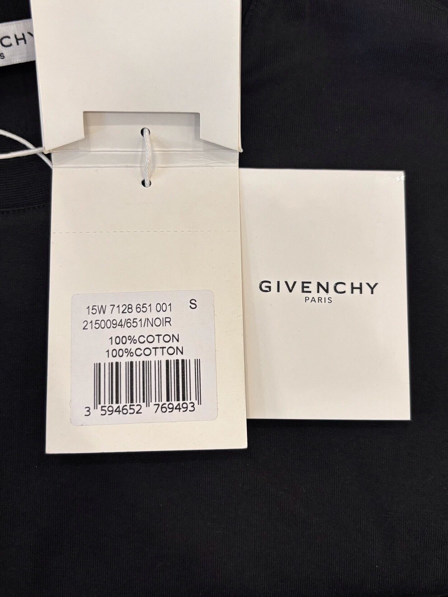 Givenchy Givenchy Logo Men's Black Short-Sleeve Tee Size US S / EU 44-46 / 1 - 8 Thumbnail