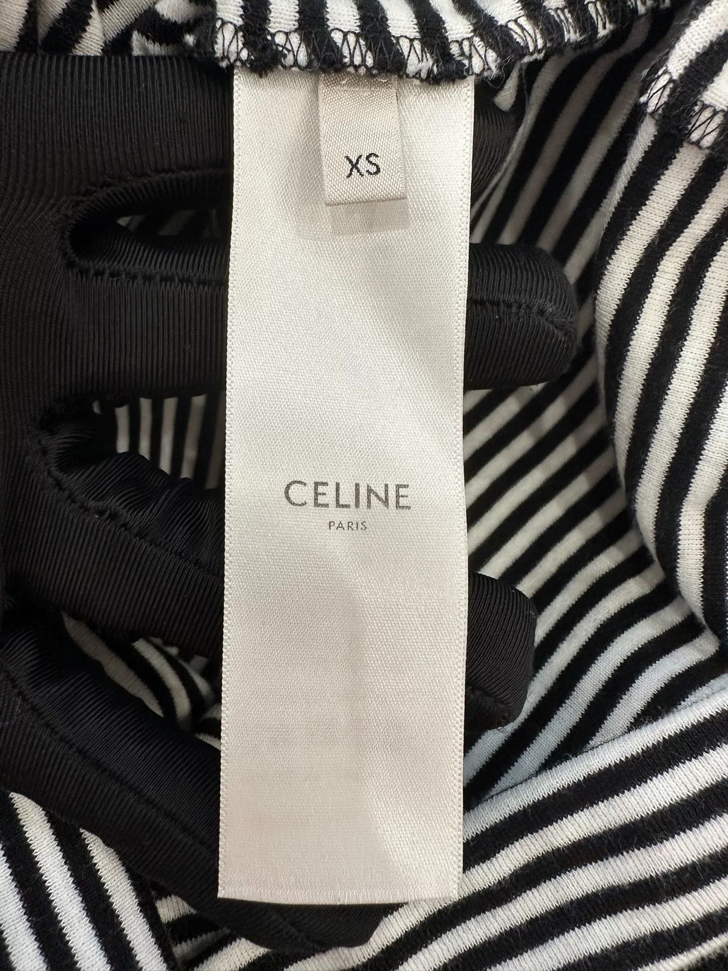 Celine Celine Black White Striped Anchor Tee XS Size XS / US 0-2 / IT 36-38 - 5 Thumbnail