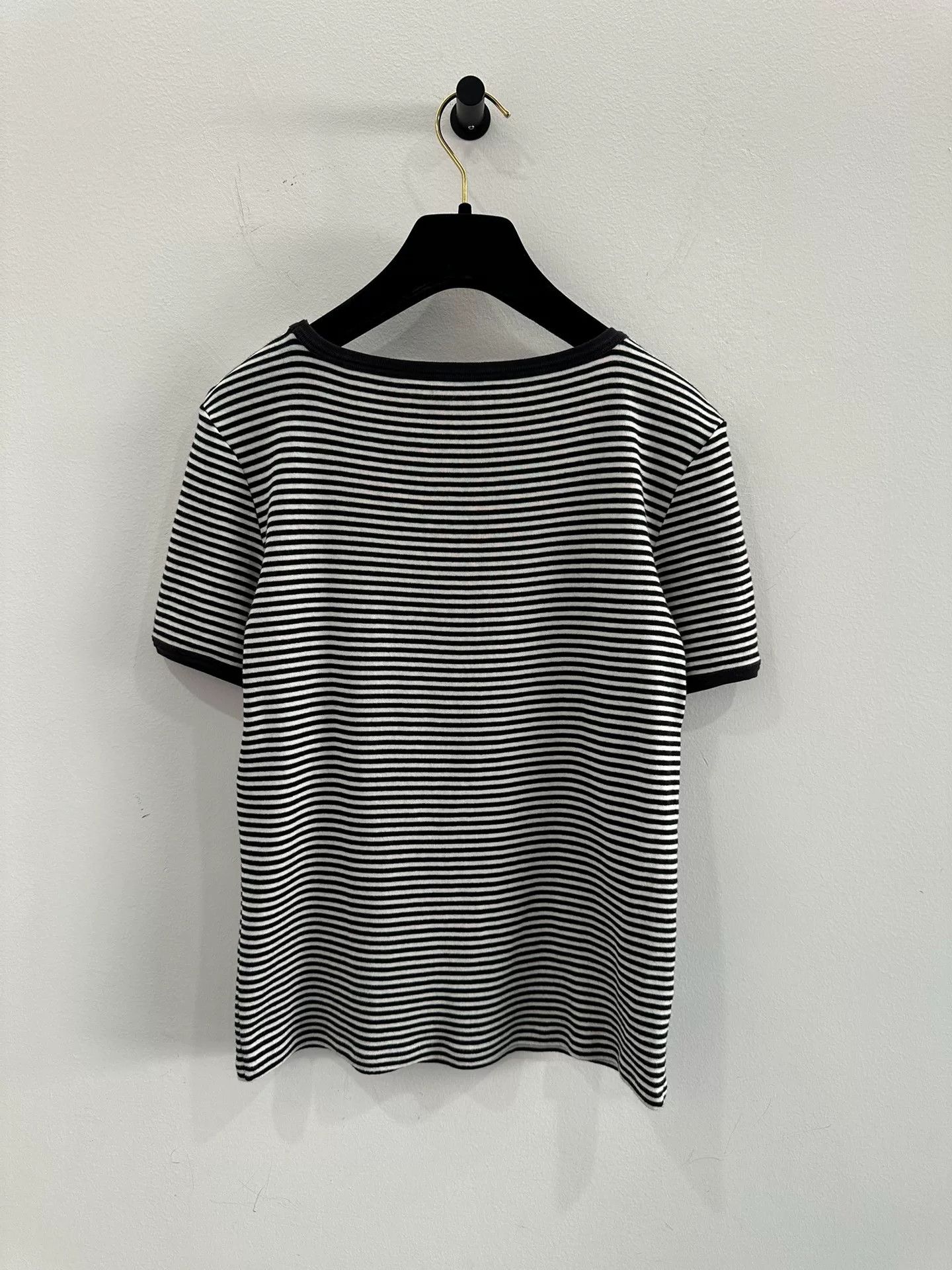 Celine Celine Black White Striped Anchor Tee XS Size XS / US 0-2 / IT 36-38 - 2 Thumbnail