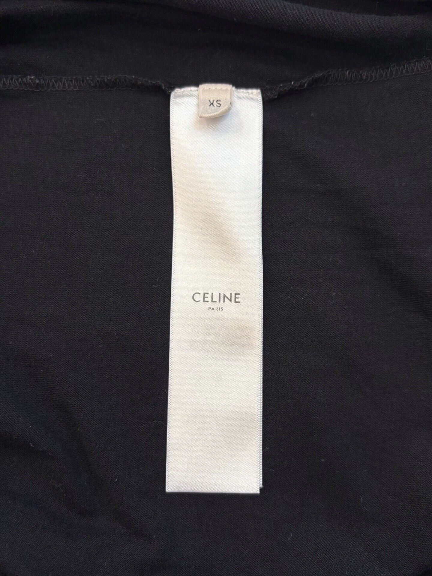 Celine Celine Black White Colorblock Logo Tee Size XS / US 0-2 / IT 36-38 - 6 Thumbnail