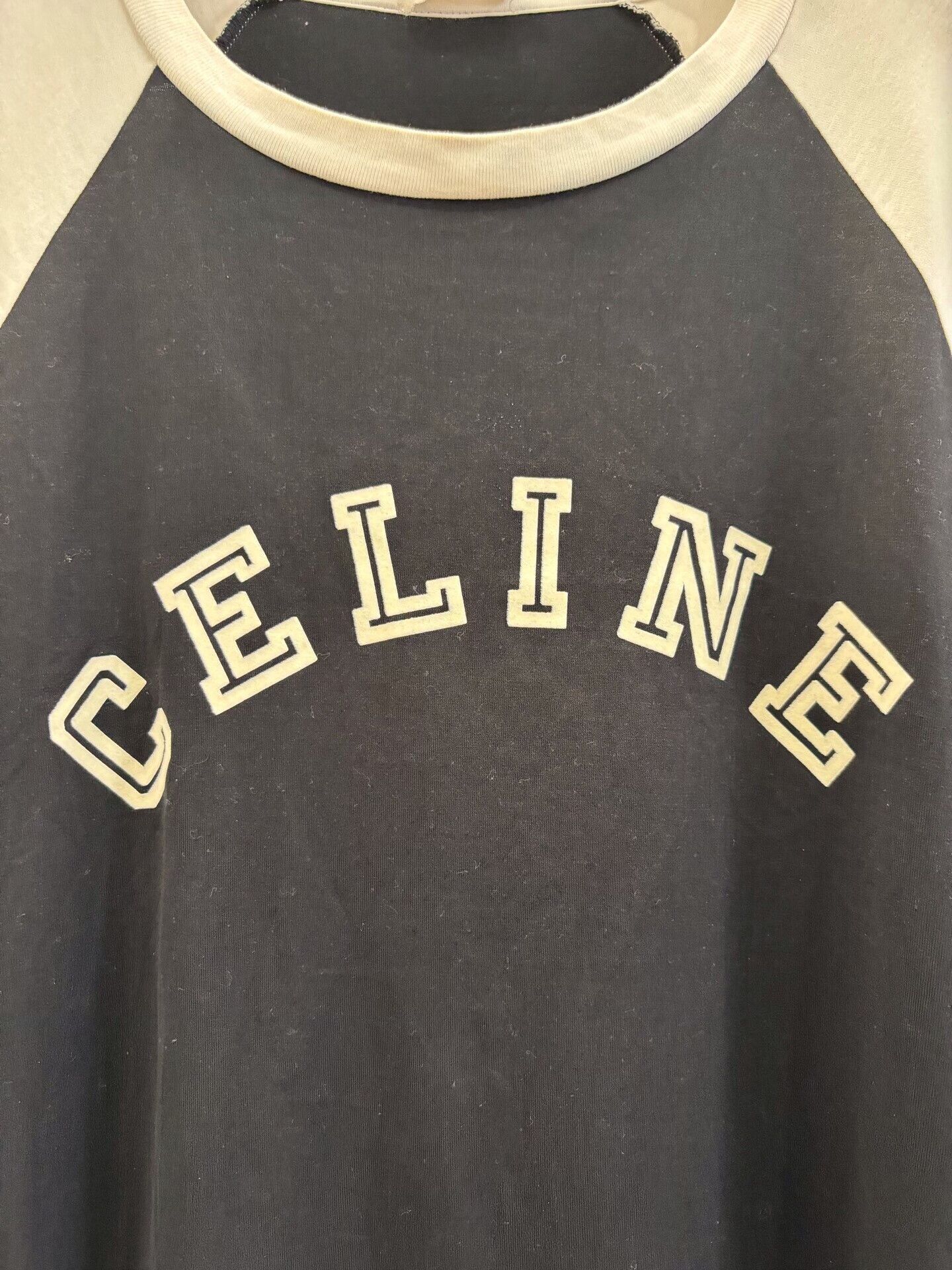 Celine Celine Black White Colorblock Logo Tee Size XS / US 0-2 / IT 36-38 - 4 Thumbnail