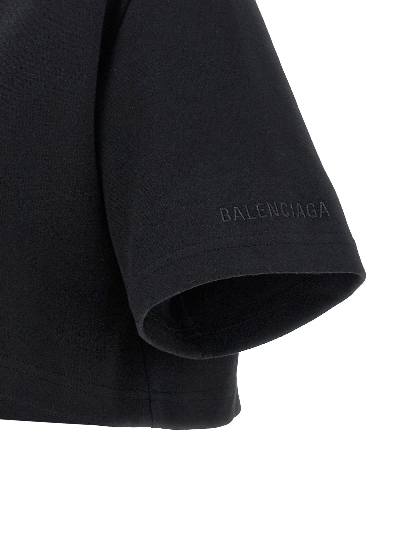 Balenciaga Cropped T-shirt Size XXS / US 00 / IT 34 - 4 Thumbnail