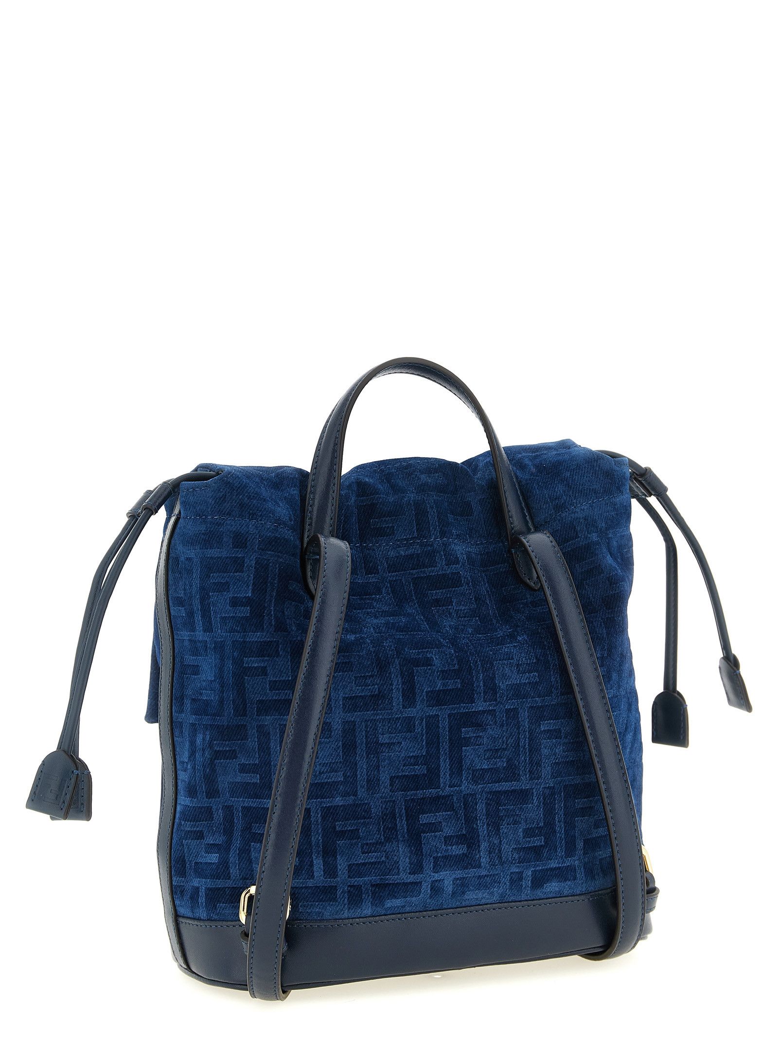 Fendi FF flocked denim backpack Size ONE SIZE - 2 Thumbnail
