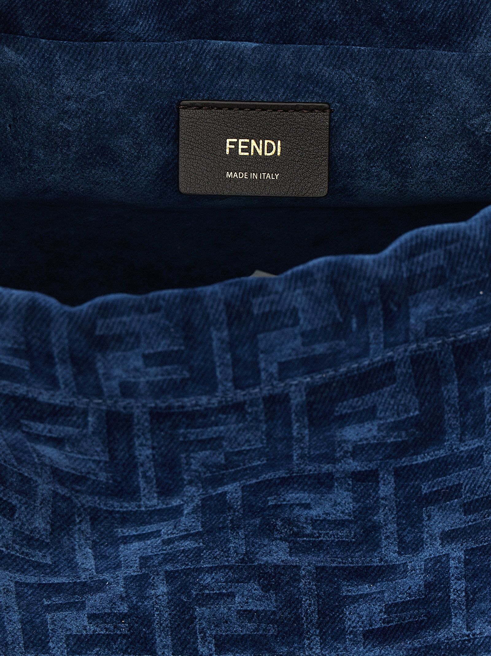 Fendi FF flocked denim backpack Size ONE SIZE - 4 Thumbnail