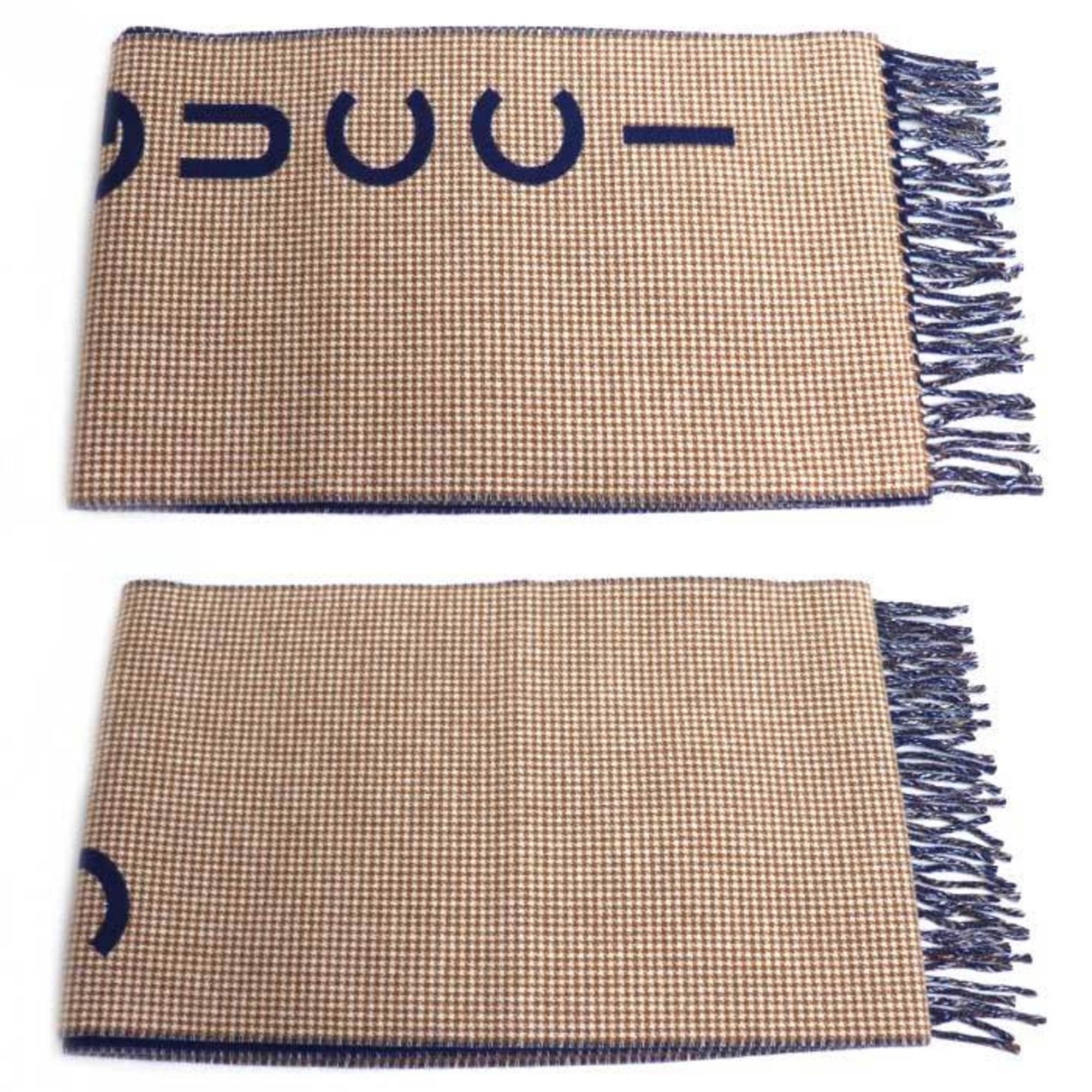 Gucci Gucci Logo Scarf Camel 764268 4GAAA 4878 Men's and Women's Size ONE SIZE - 2 Thumbnail