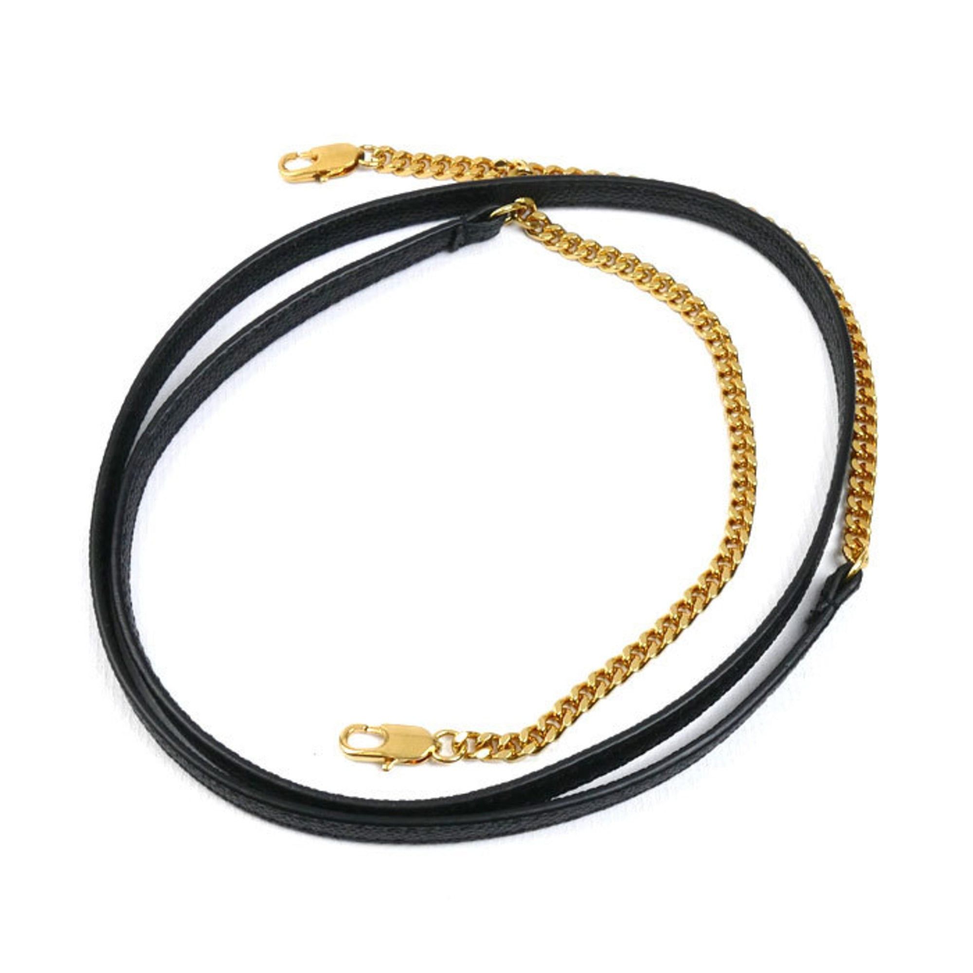 Saint Laurent Paris SAINT LAURENT Baby Lou Leather Chain Shoulder Bag, Black, 635088, Women's Size ONE SIZE - 7 Thumbnail