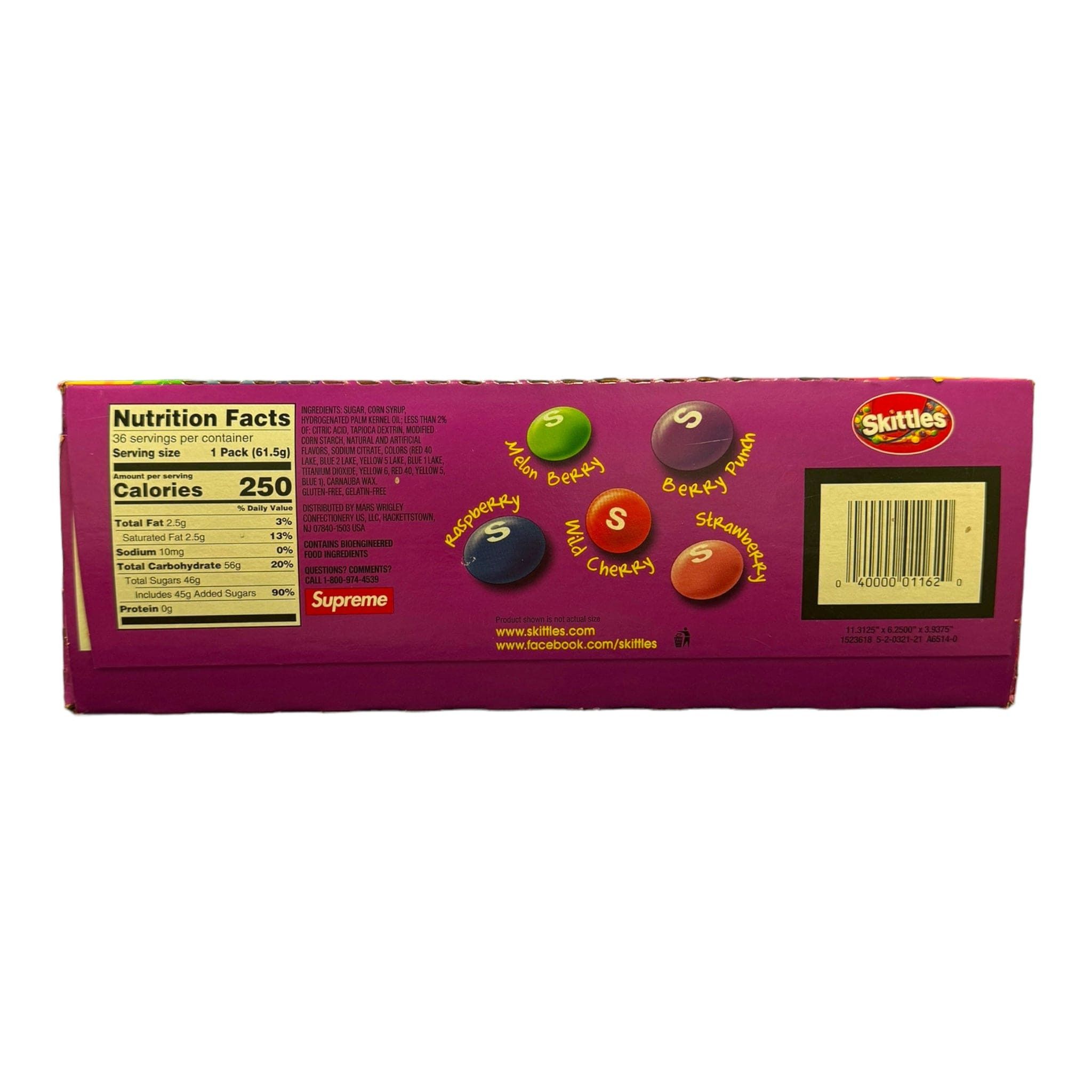 Skittles Wild Berry 36 Count Box (Not Fit For Human Consump