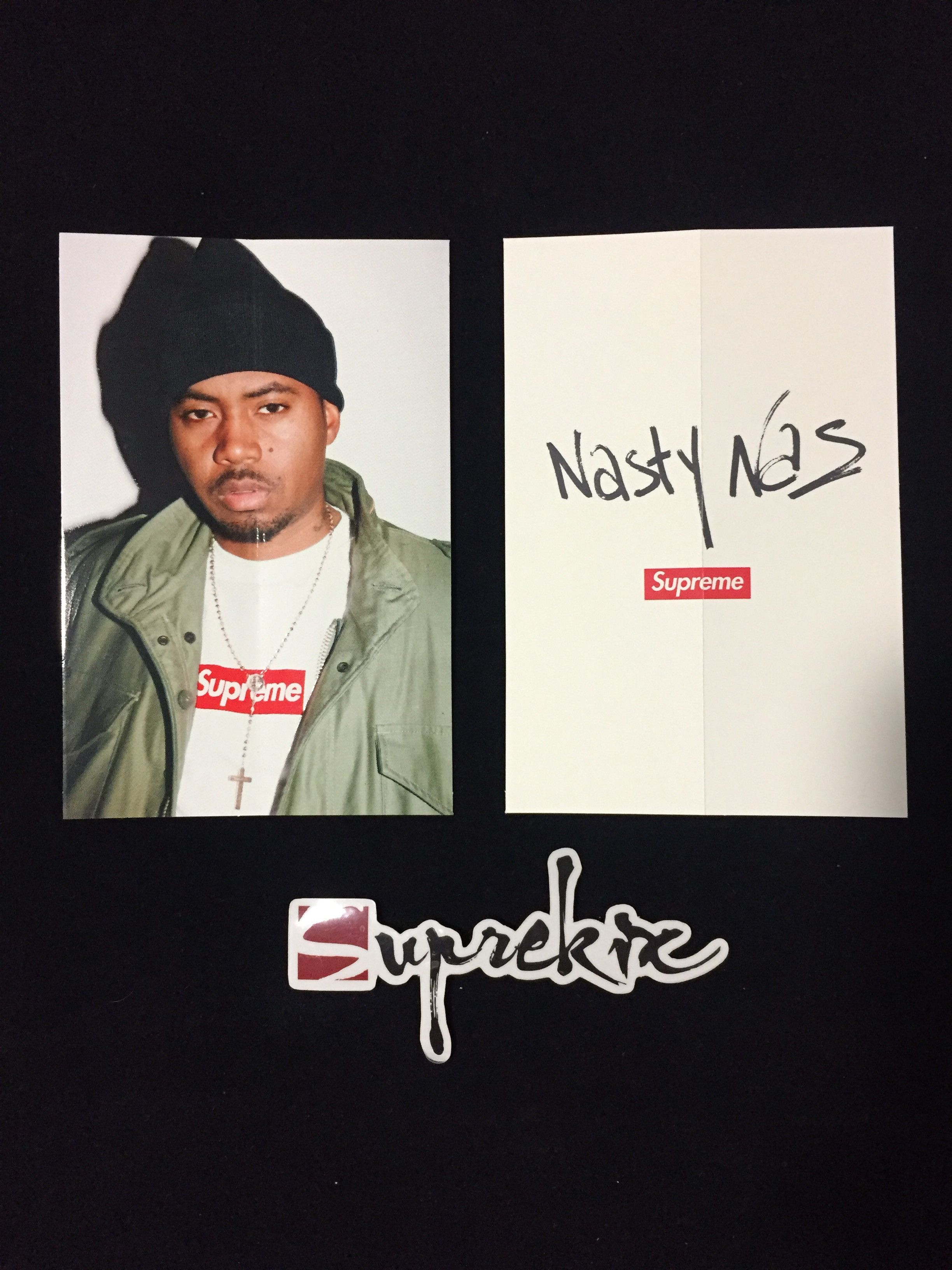 Supreme FW17 Nasty Nas Sticker Grailed