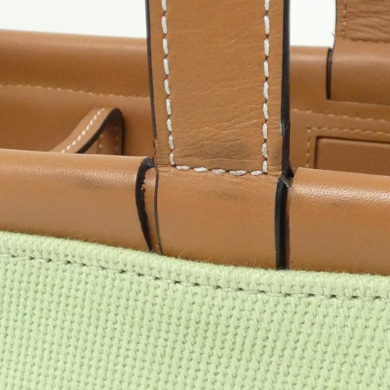 Loewe Loewe Loewe Cushion Tote Small Canvas Calfskin Tote Bag Leather Tote Bag 33002AA93 DUTY FREE for USA Size ONE SIZE - 8 Thumbnail