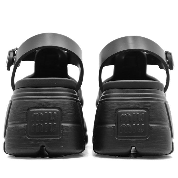 Miu Miu Miu Miu Miu Miu Soft Cage Rubber Sandals Plastic / Synthetic Shoes 5X709D 3LKK DUTY FREE for USA Size ONE SIZE - 6 Thumbnail