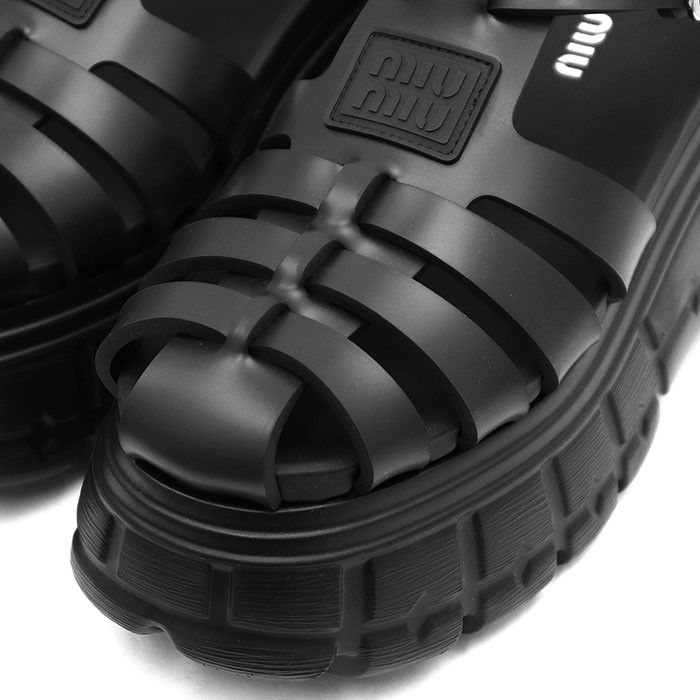 Miu Miu Miu Miu Miu Miu Soft Cage Rubber Sandals Plastic / Synthetic Shoes 5X709D 3LKK DUTY FREE for USA Size ONE SIZE - 2 Thumbnail