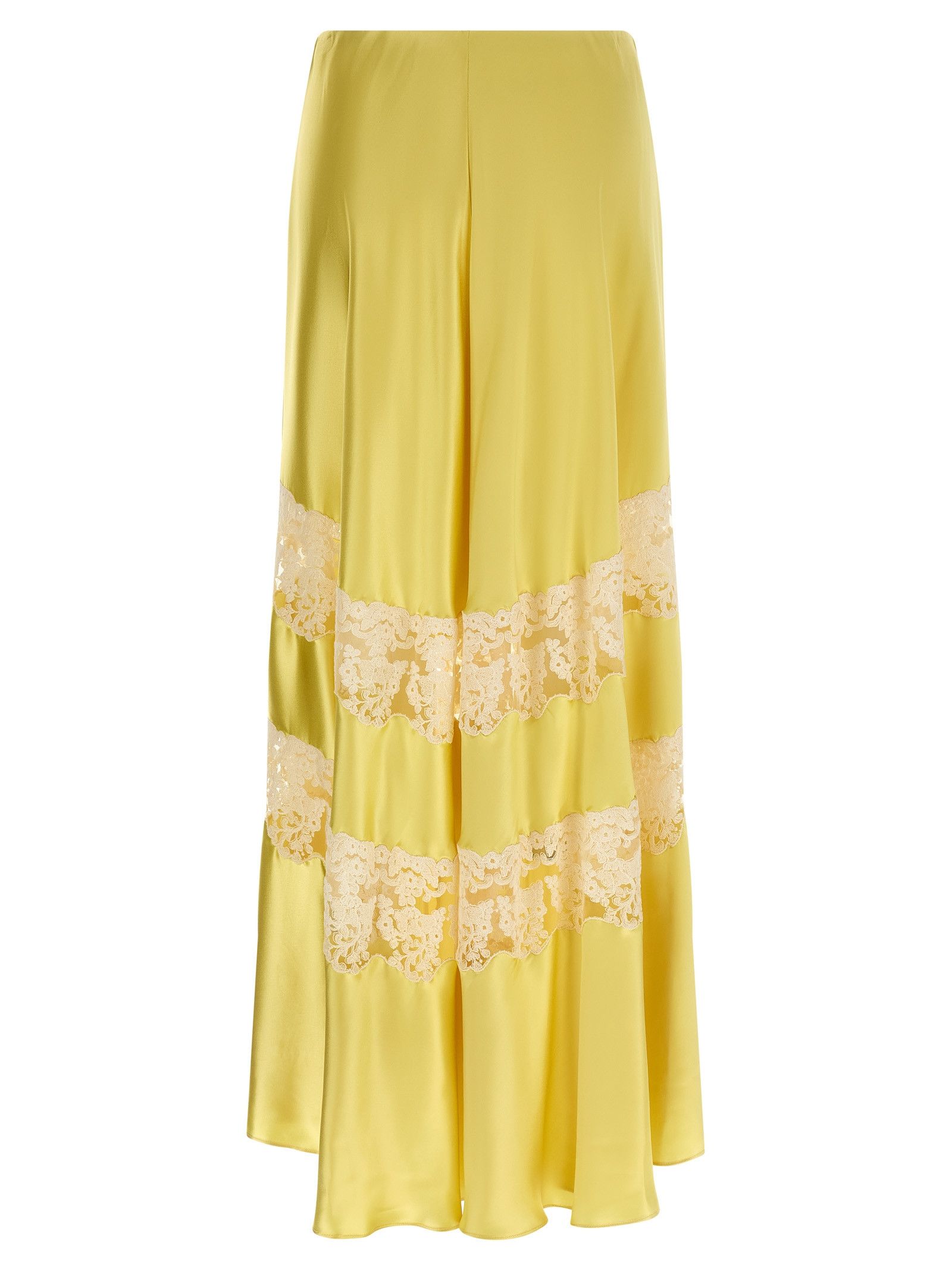 Alberta Ferretti Lace insert skirt Size 30" / US 8 / IT 44 - 2 Thumbnail