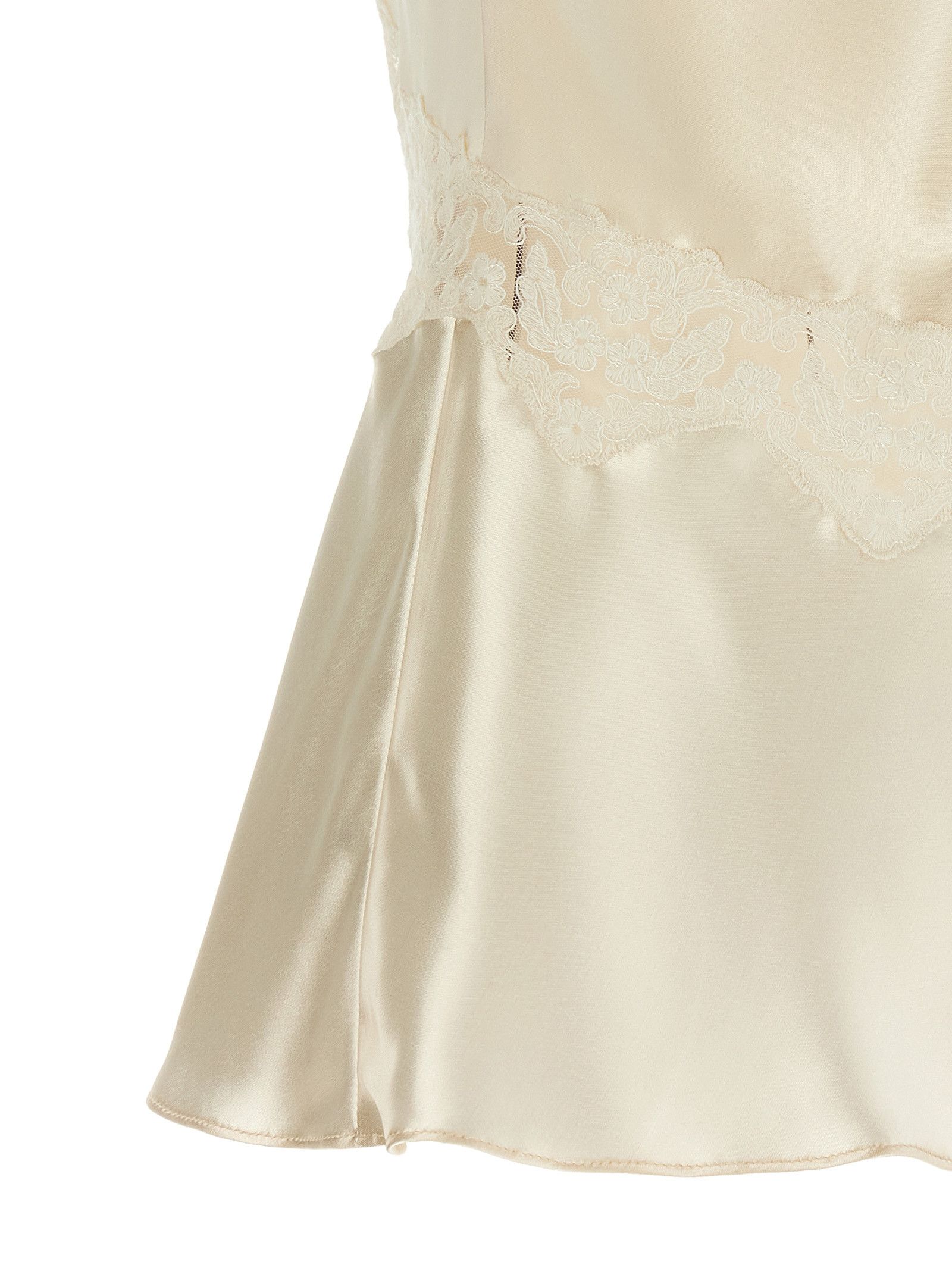 Alberta Ferretti Satin and lace top Size S / US 4 / IT 40 - 4 Thumbnail