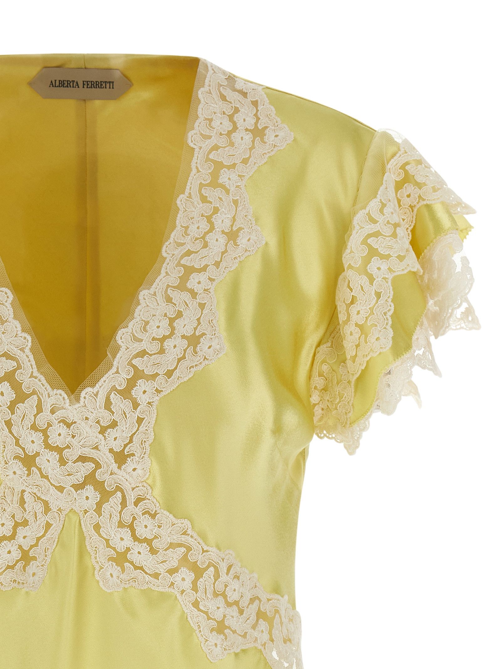 Alberta Ferretti Satin and lace top Size M / US 6-8 / IT 42-44 - 3 Thumbnail