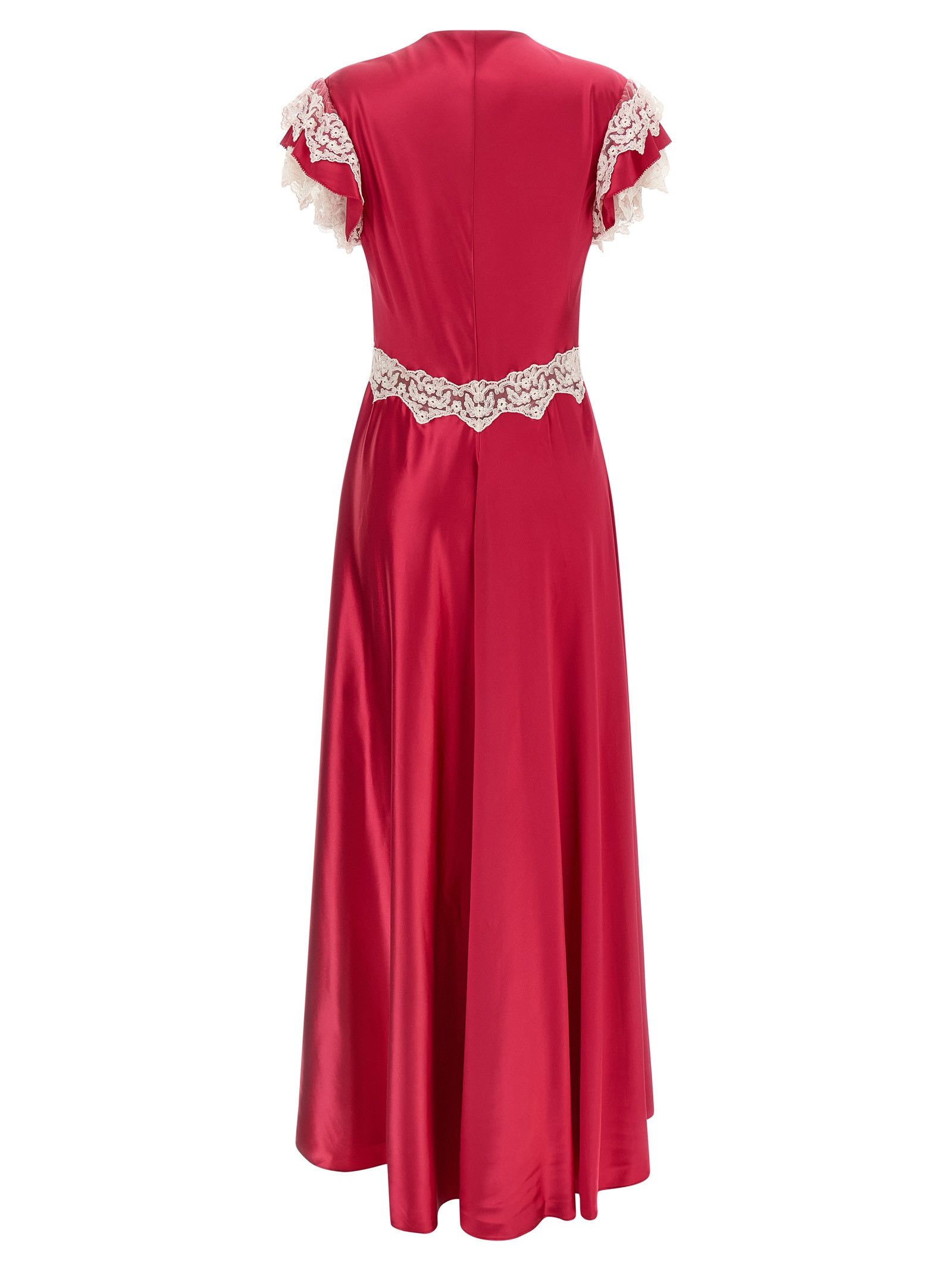 Alberta Ferretti Satin and lace dress Size XS / US 0-2 / IT 36-38 - 2 Thumbnail