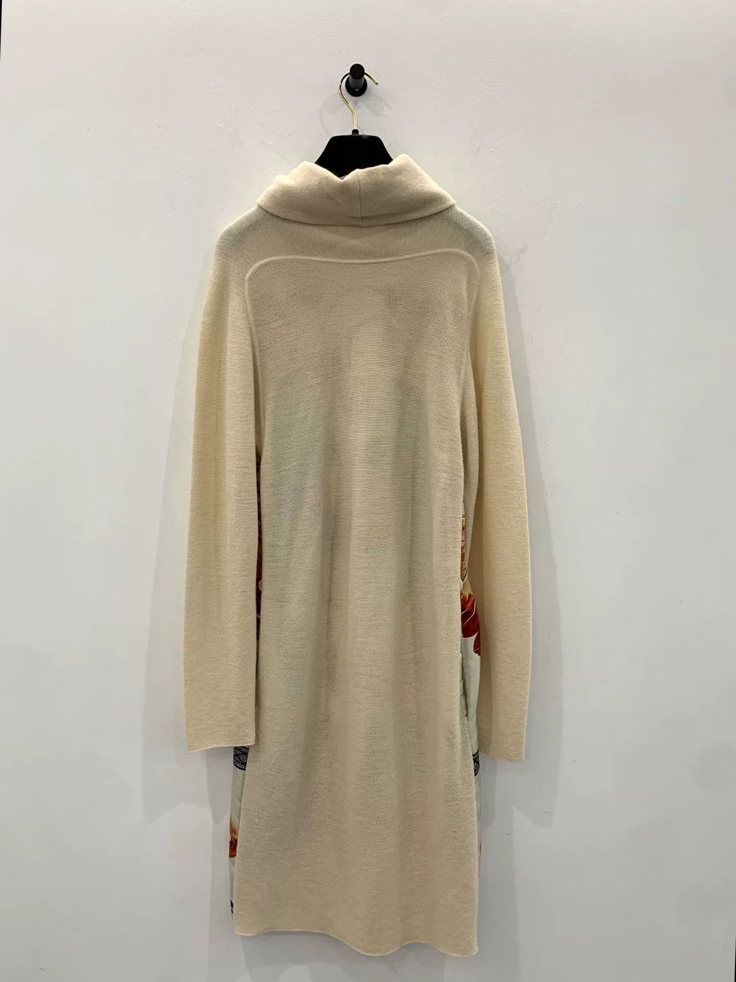 Hermes Hermes Silk Feather Print Wool Knit Dress Size XXS / US 00 / IT 34 - 2 Thumbnail