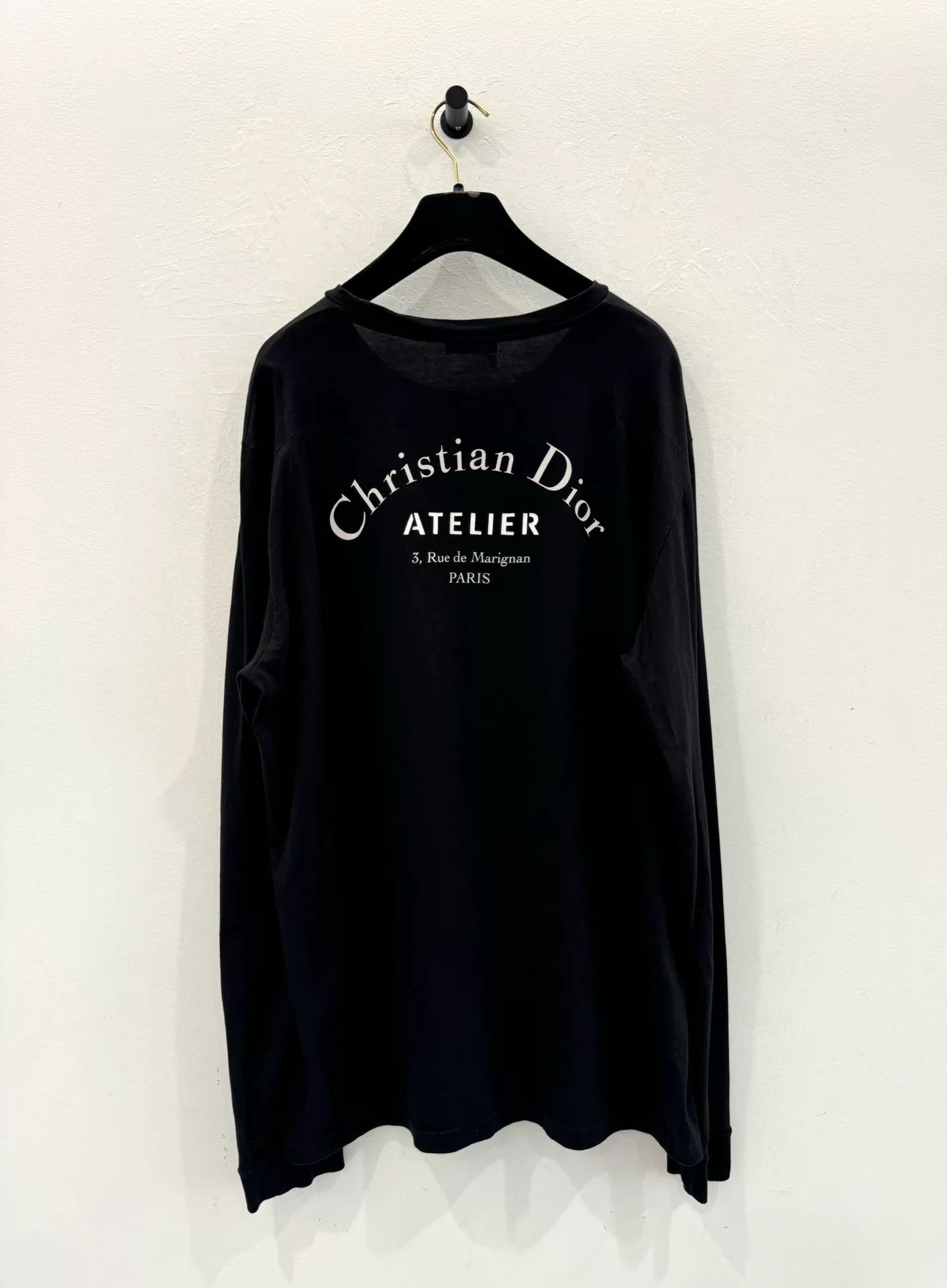 Dior Dior Black Slogan Logo Long-Sleeve Tee XL Size XL / US 12-14 / IT 48-50 - 3 Thumbnail