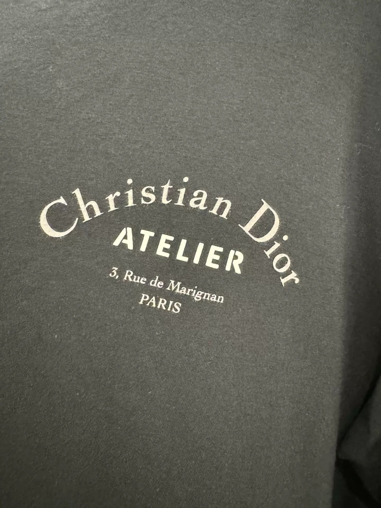Dior Dior Black Slogan Logo Long-Sleeve Tee XL Size XL / US 12-14 / IT 48-50 - 4 Thumbnail