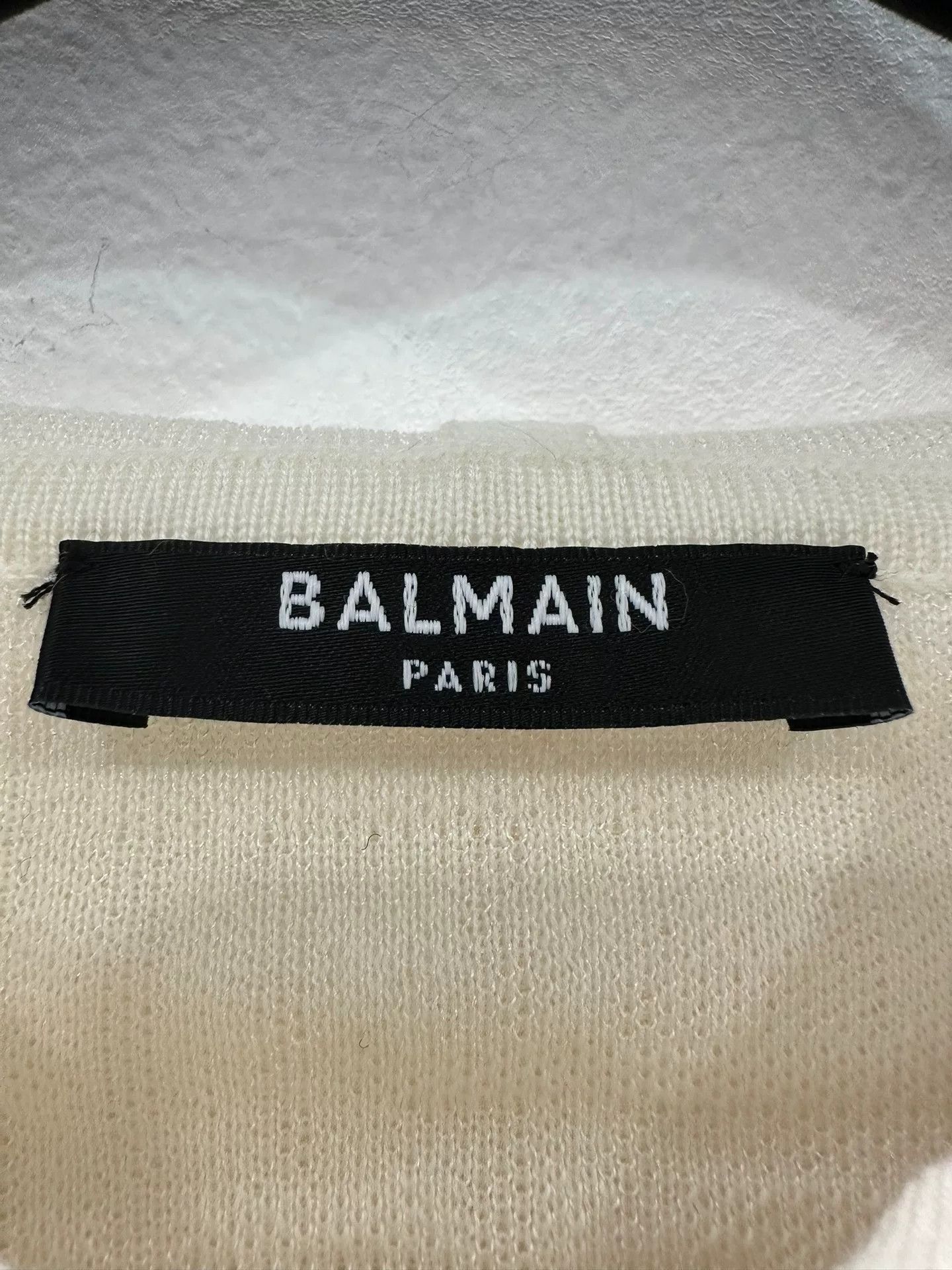 Balmain Balmain Jisoo Style Beige Hoodie Size S / US 4 / IT 40 - 7 Thumbnail