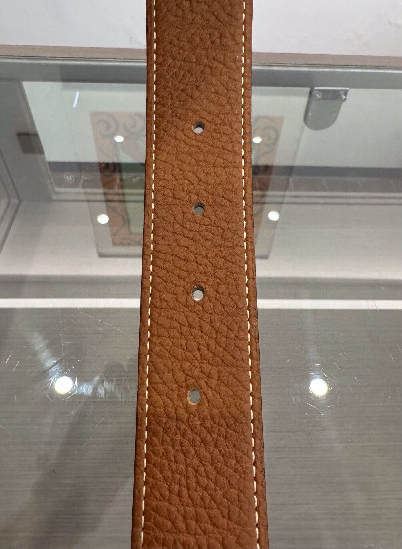 Hermes Hermes Black Brown H Buckle Gold Belt Size ONE SIZE - 7 Thumbnail