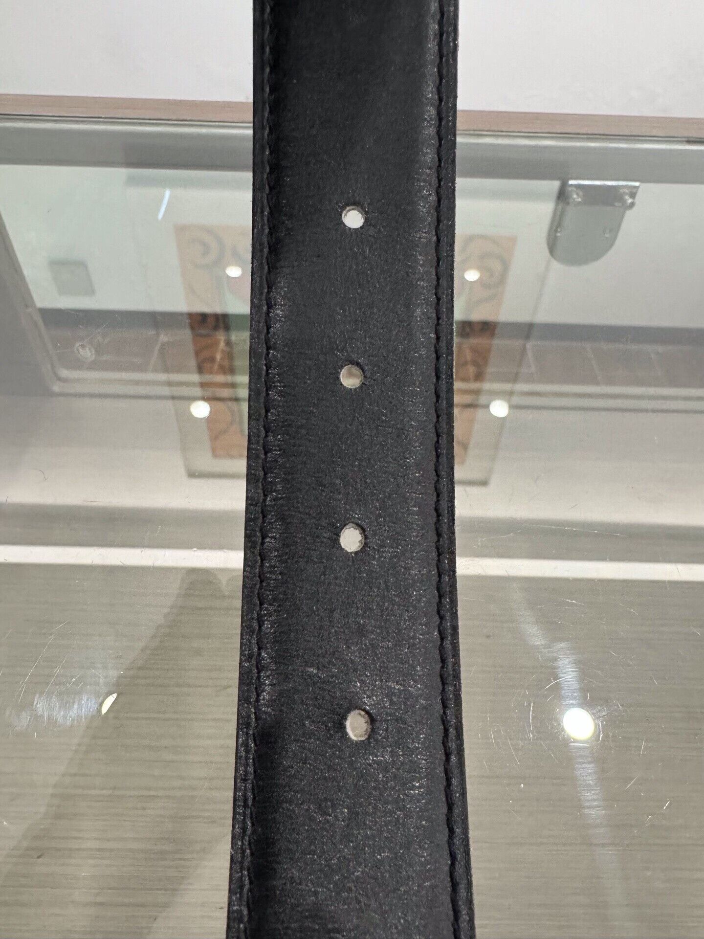 Hermes Hermes Black Brown H Buckle Gold Belt Size ONE SIZE - 6 Thumbnail
