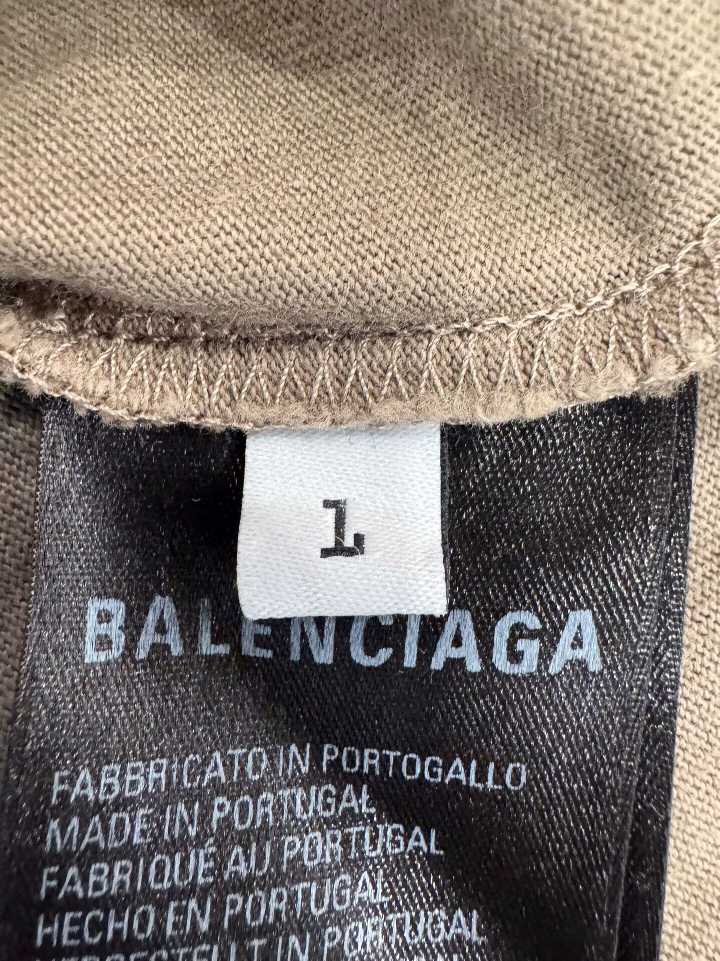 Balenciaga Balenciaga x WFP Logo Gray Mock Tee Size US L / EU 52-54 / 3 - 7 Thumbnail
