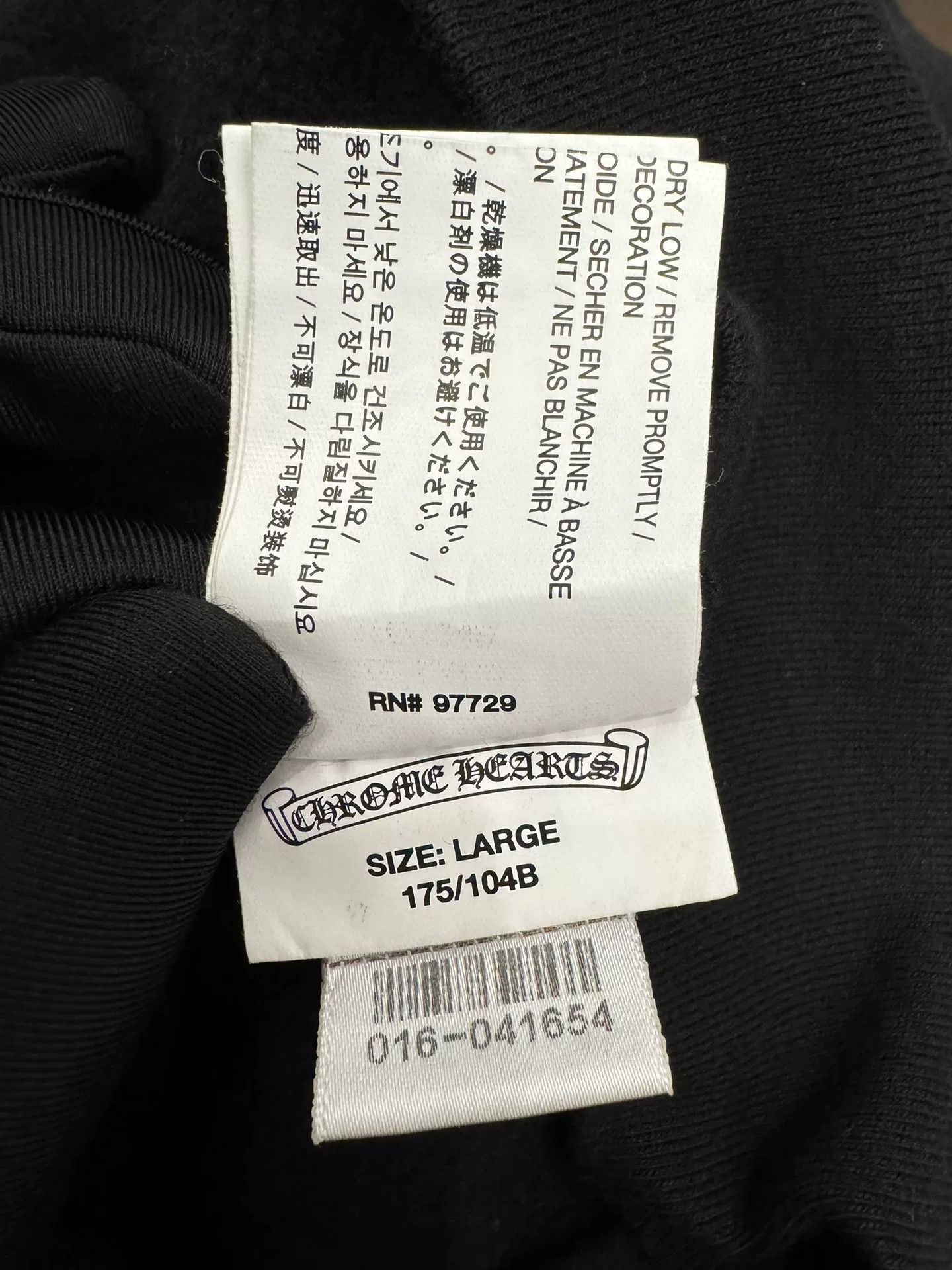 Chrome Hearts Chrome Hearts Black Zip Hoodie Size US L / EU 52-54 / 3 - 8 Thumbnail