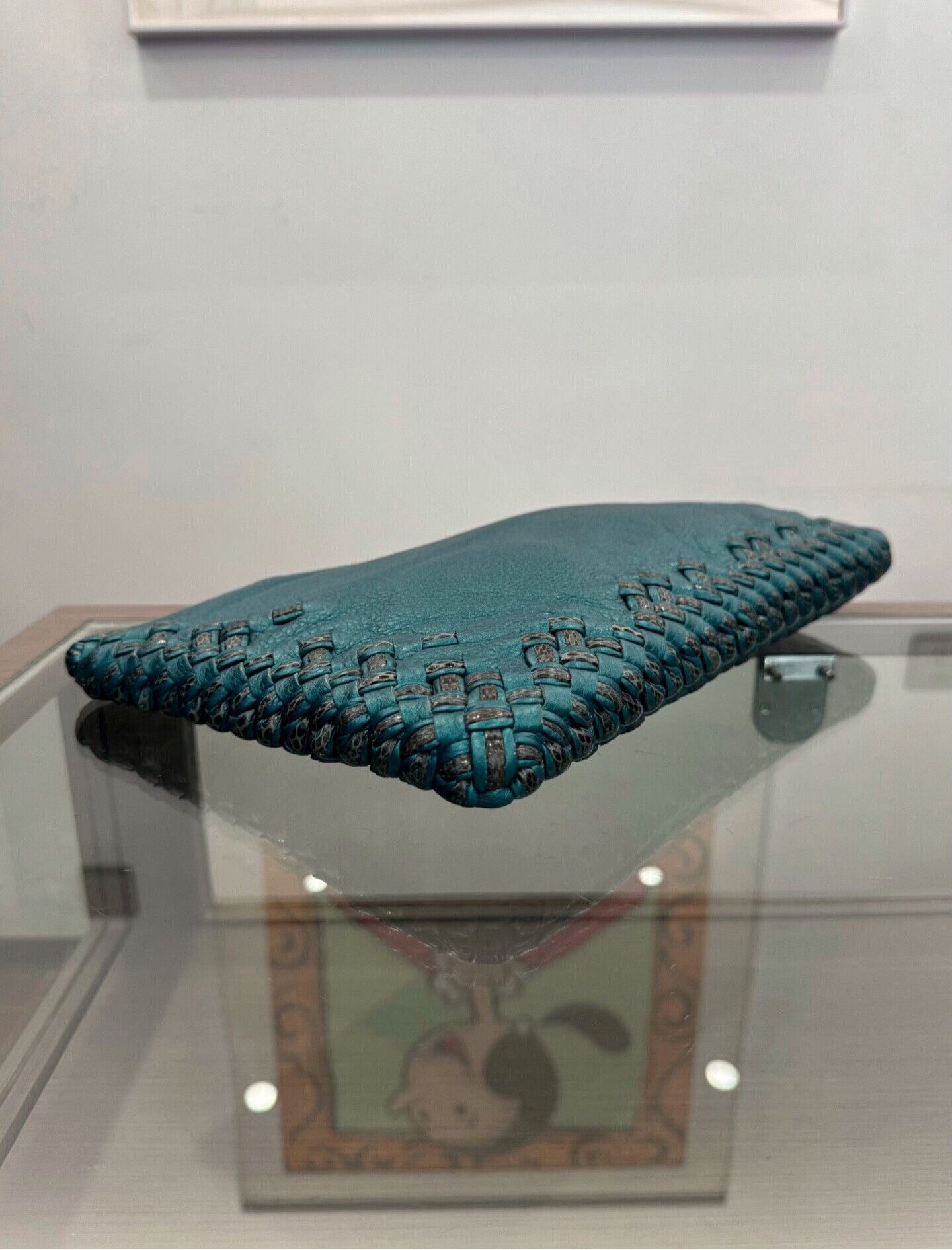 Bottega Veneta Bottega Veneta Blue Woven Clutch 31cm Size ONE SIZE - 5 Thumbnail
